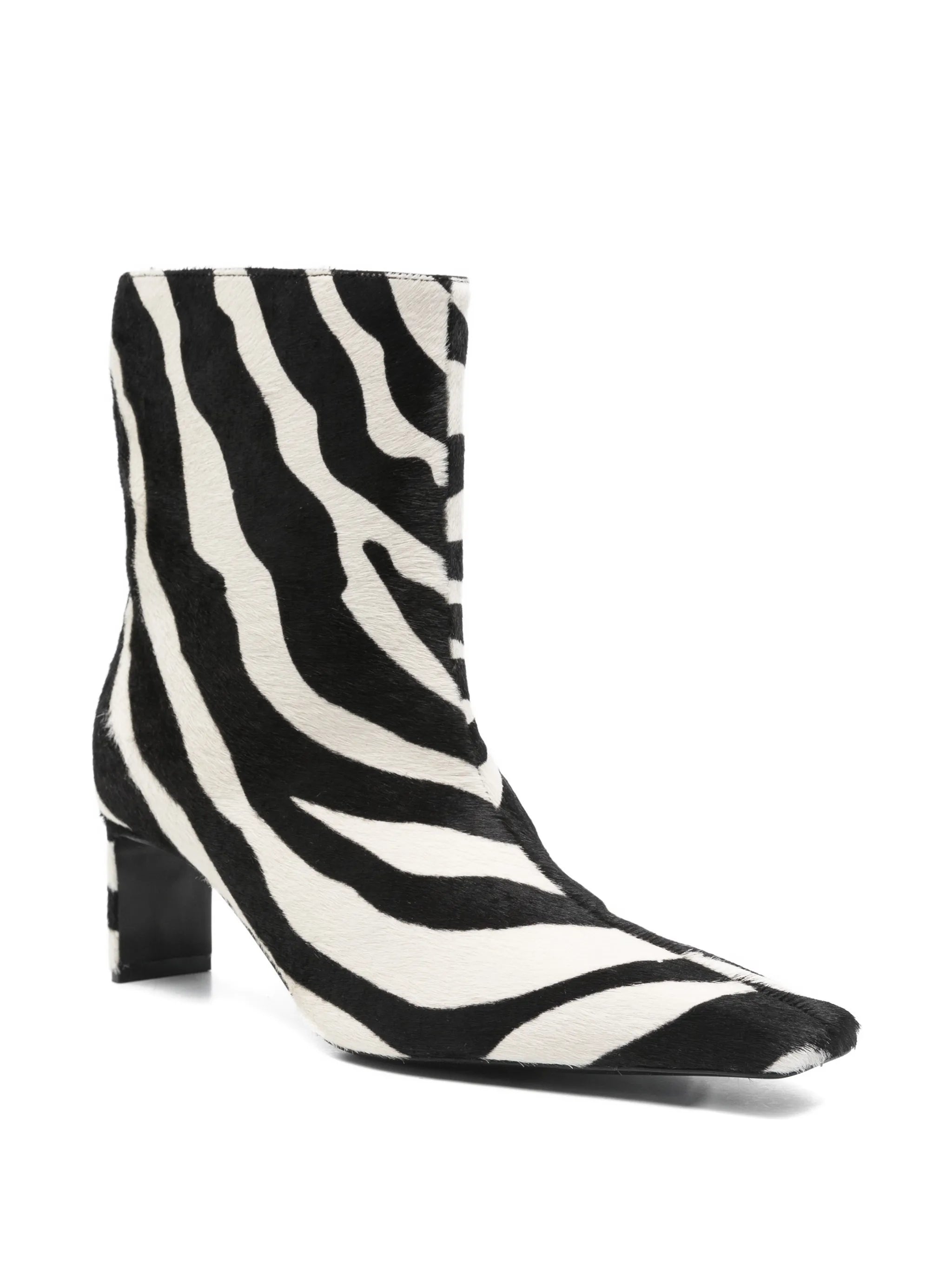 Ona zebra ankle boots