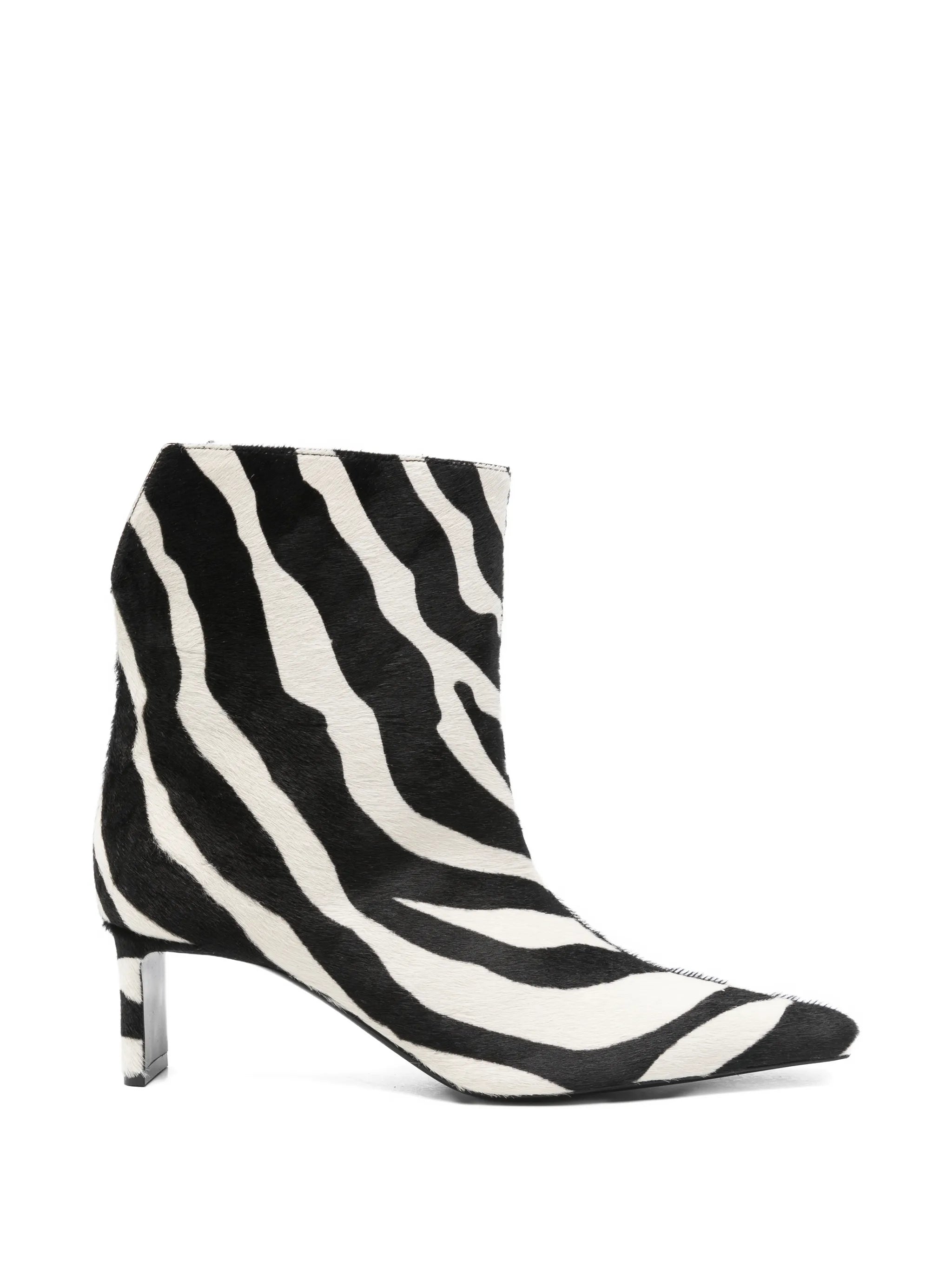Ona zebra ankle boots