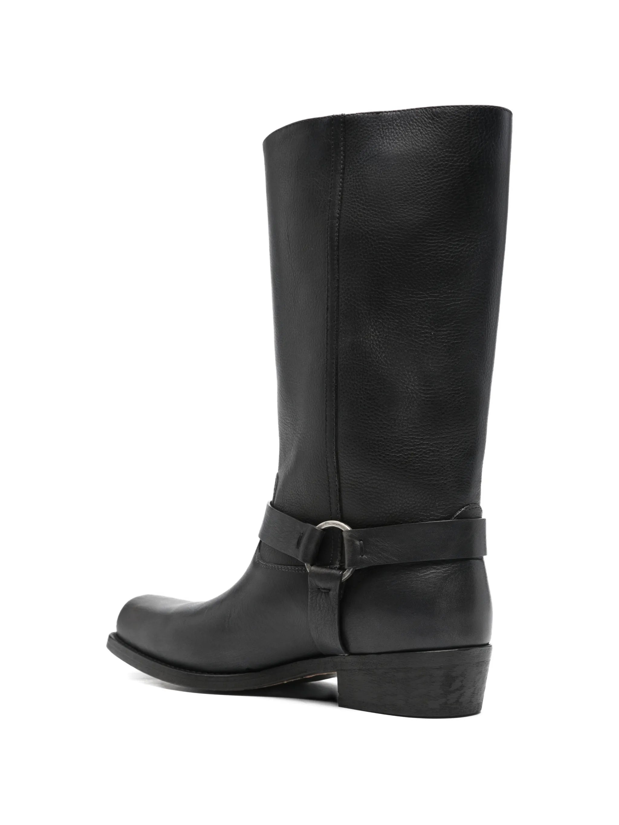 biker square boots