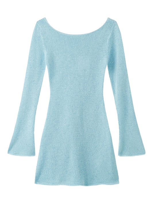 Maya long-sleeve mini dress