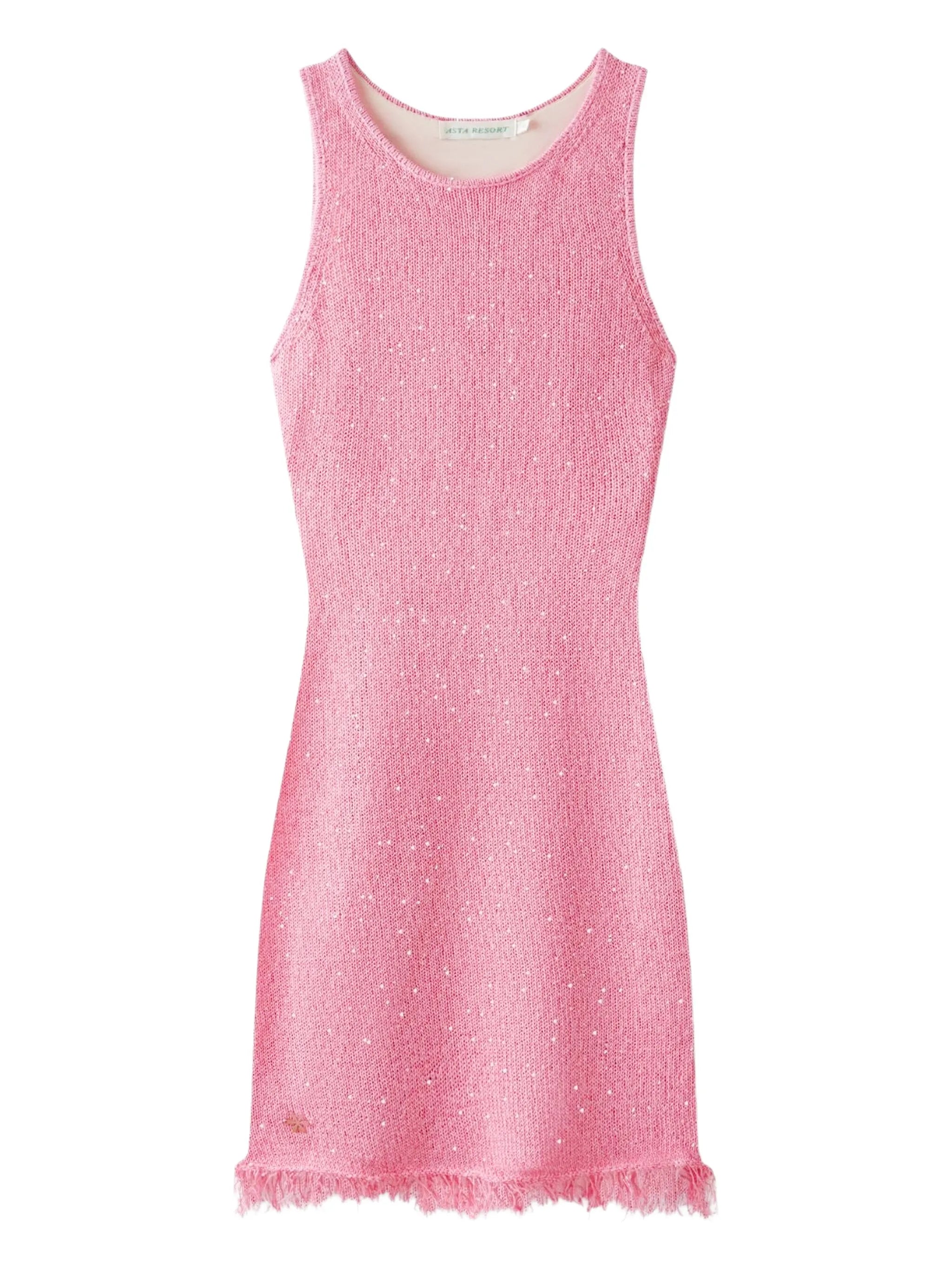 Natalia fring-hem mini dress