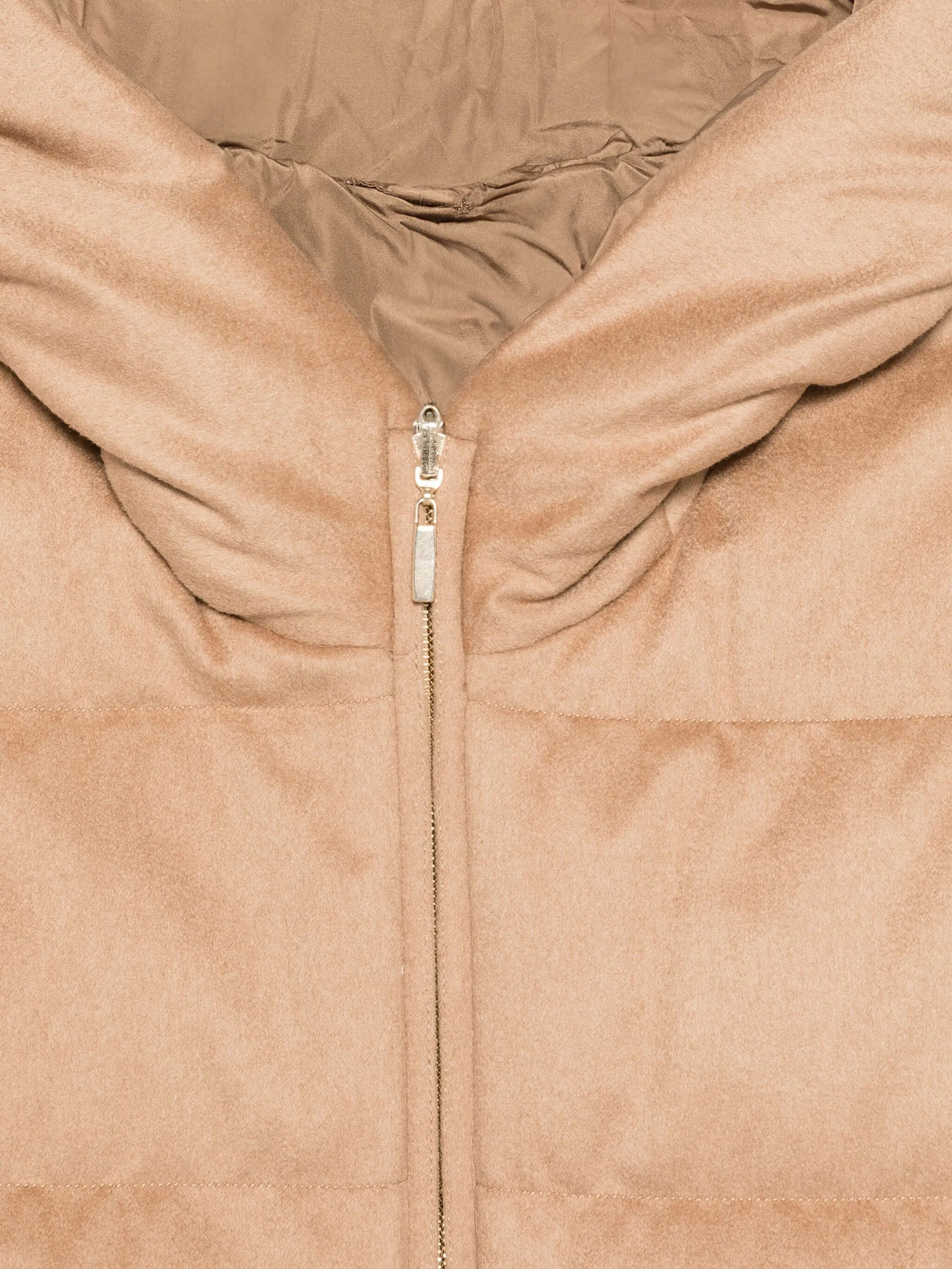 hooded zip-up coat
