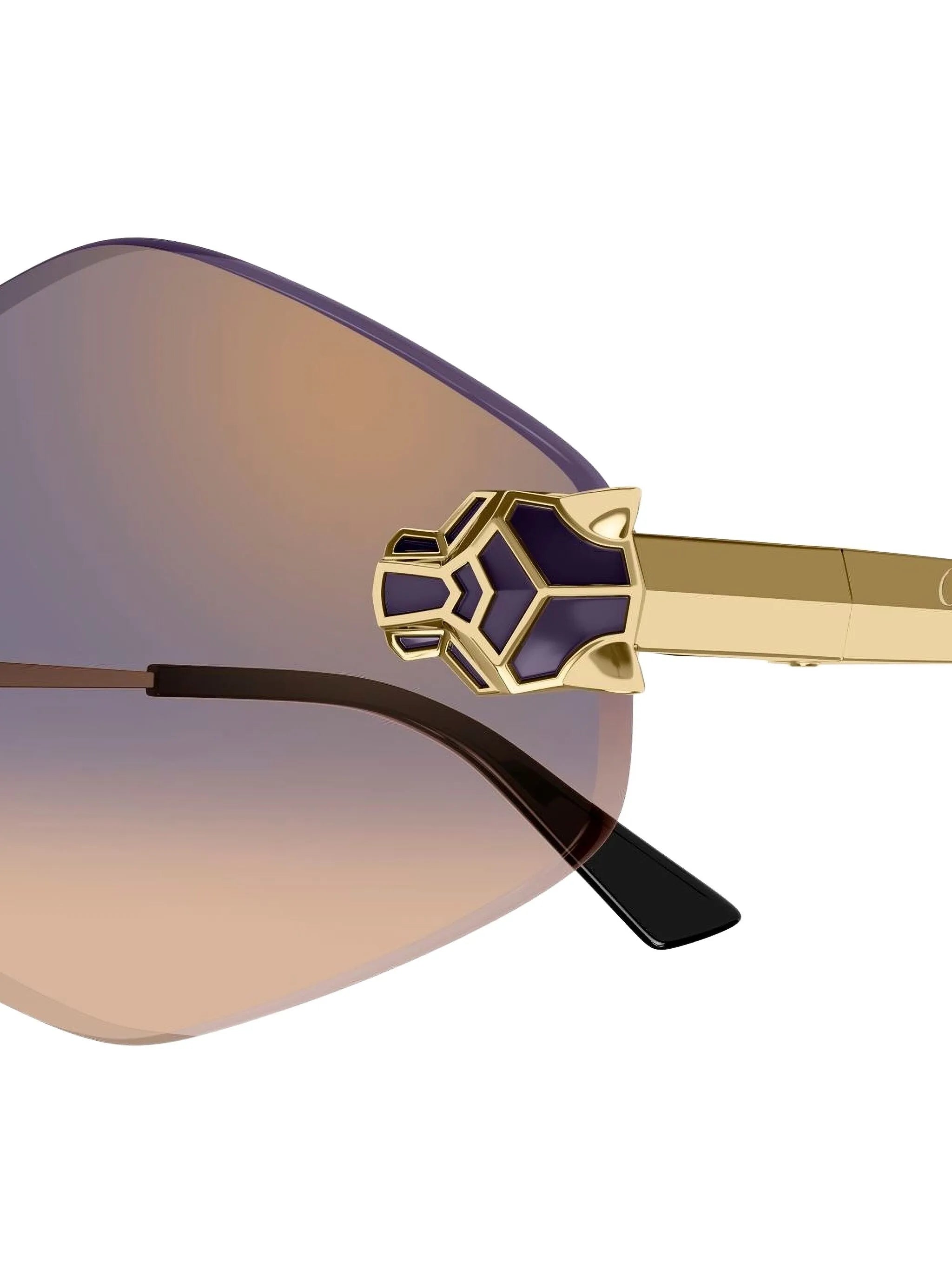 Panthère geometric-frame sunglasses