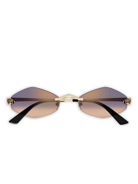 Panthère geometric-frame sunglasses