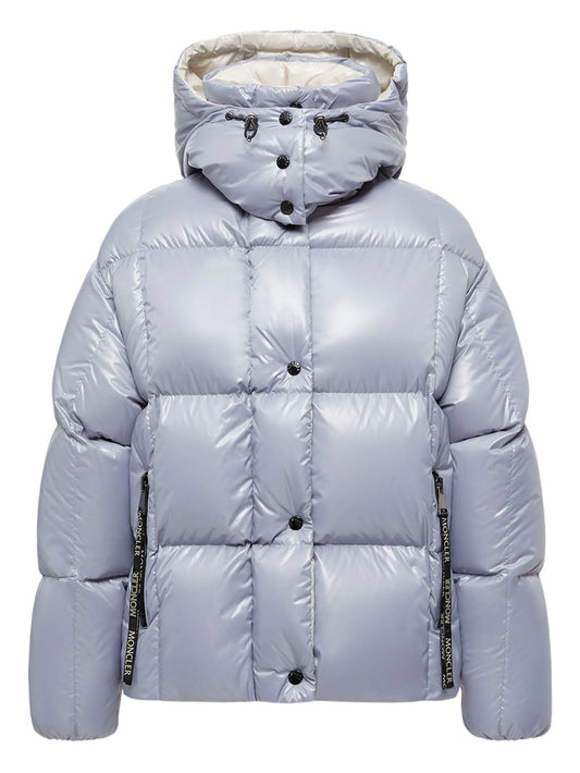 hooded-zipped down jacket