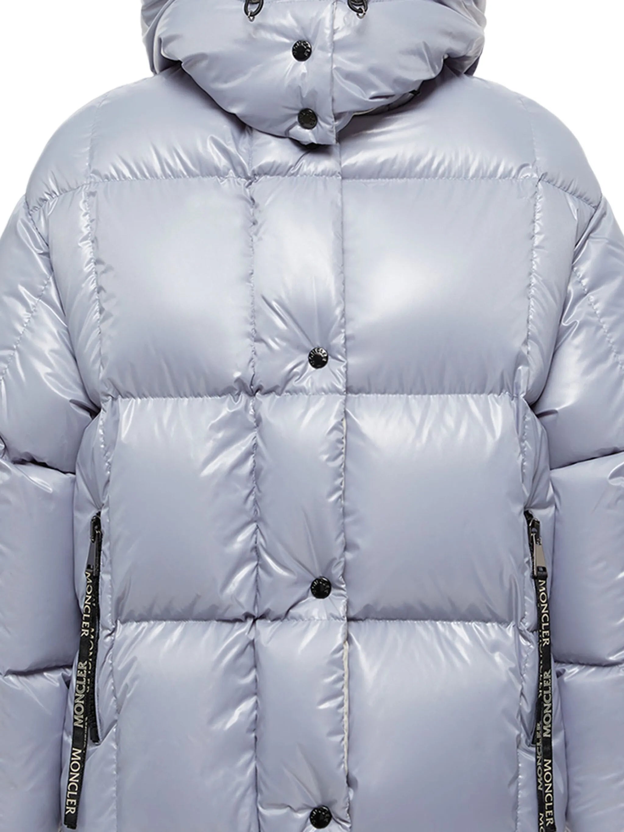 hooded-zipped down jacket