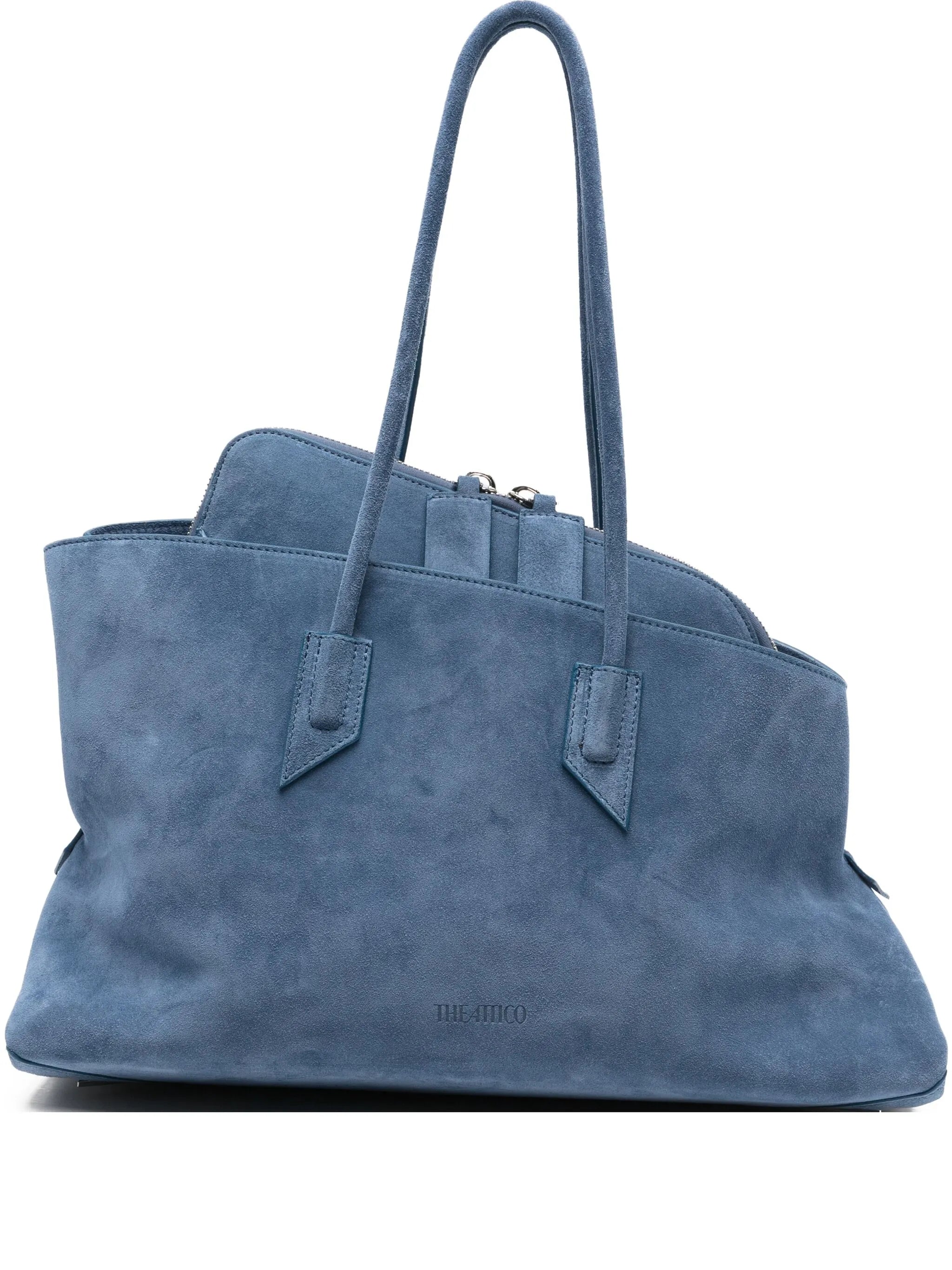 La Passeggiata medium suede tote bag