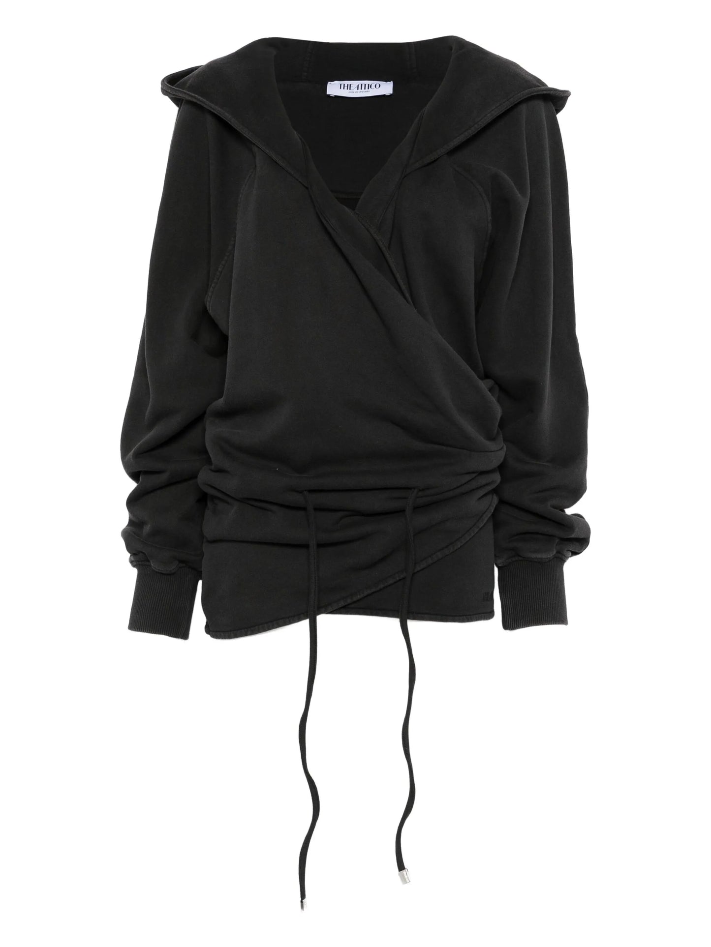 hooded-neck mini dress