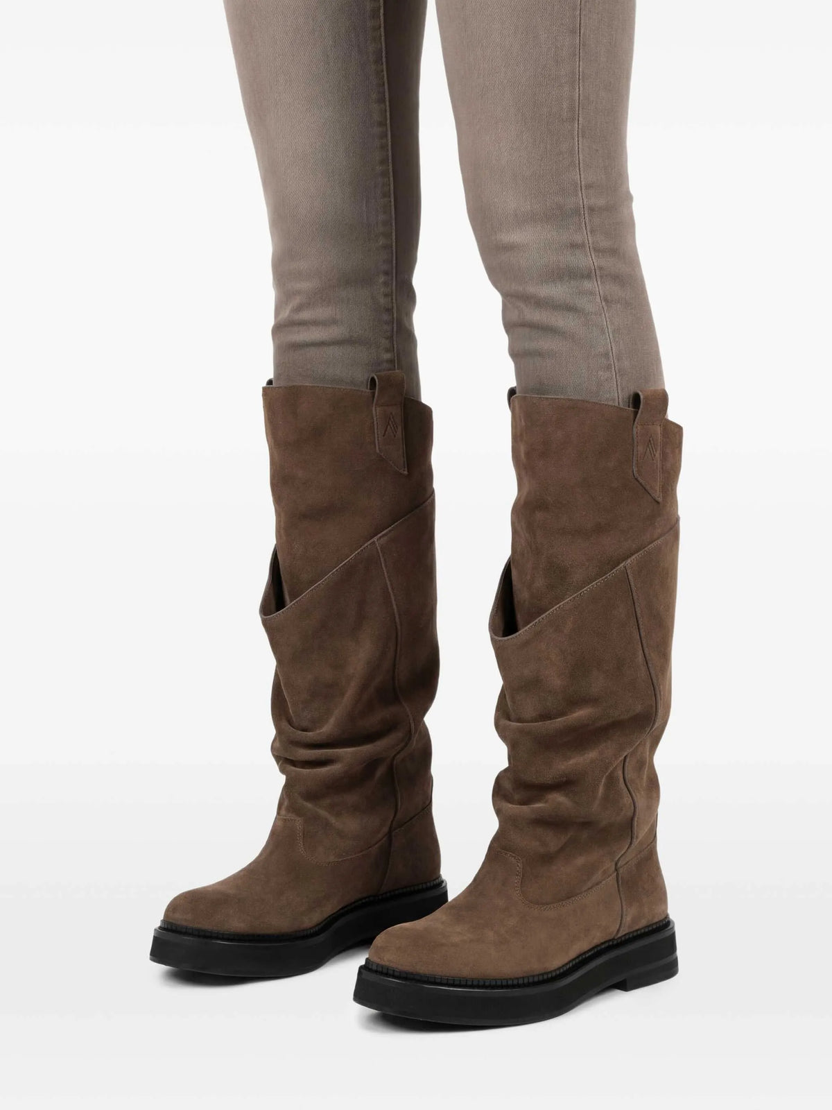 Robin Passeggiata suede knee-high boots