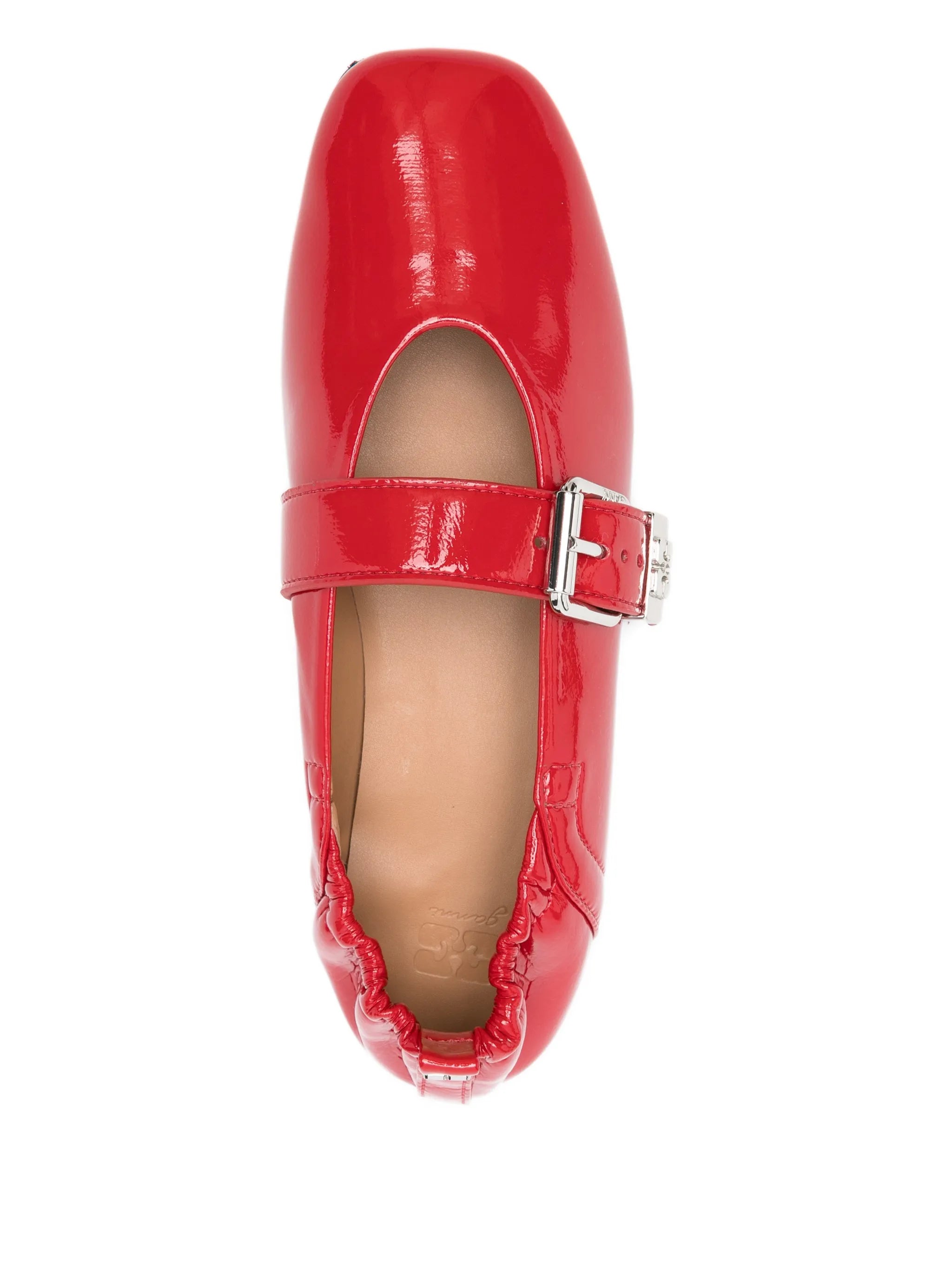 buckled ballet flats
