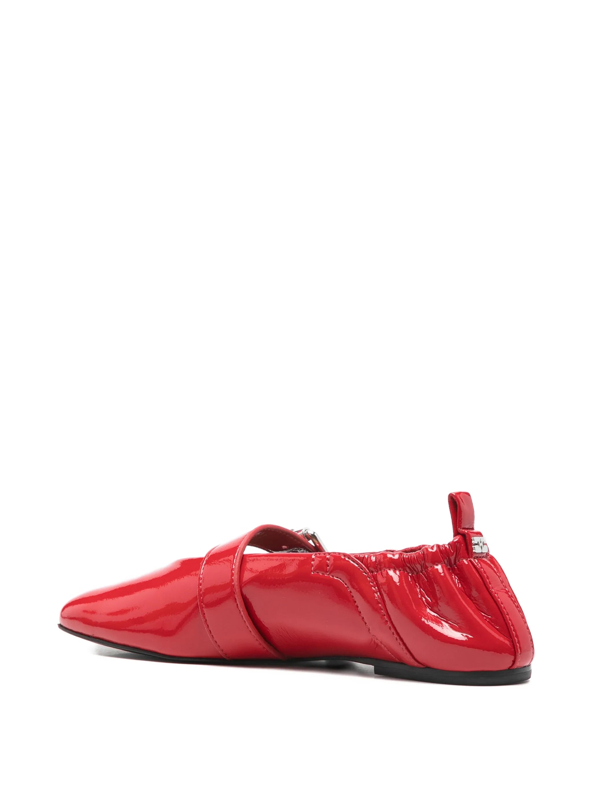buckled ballet flats