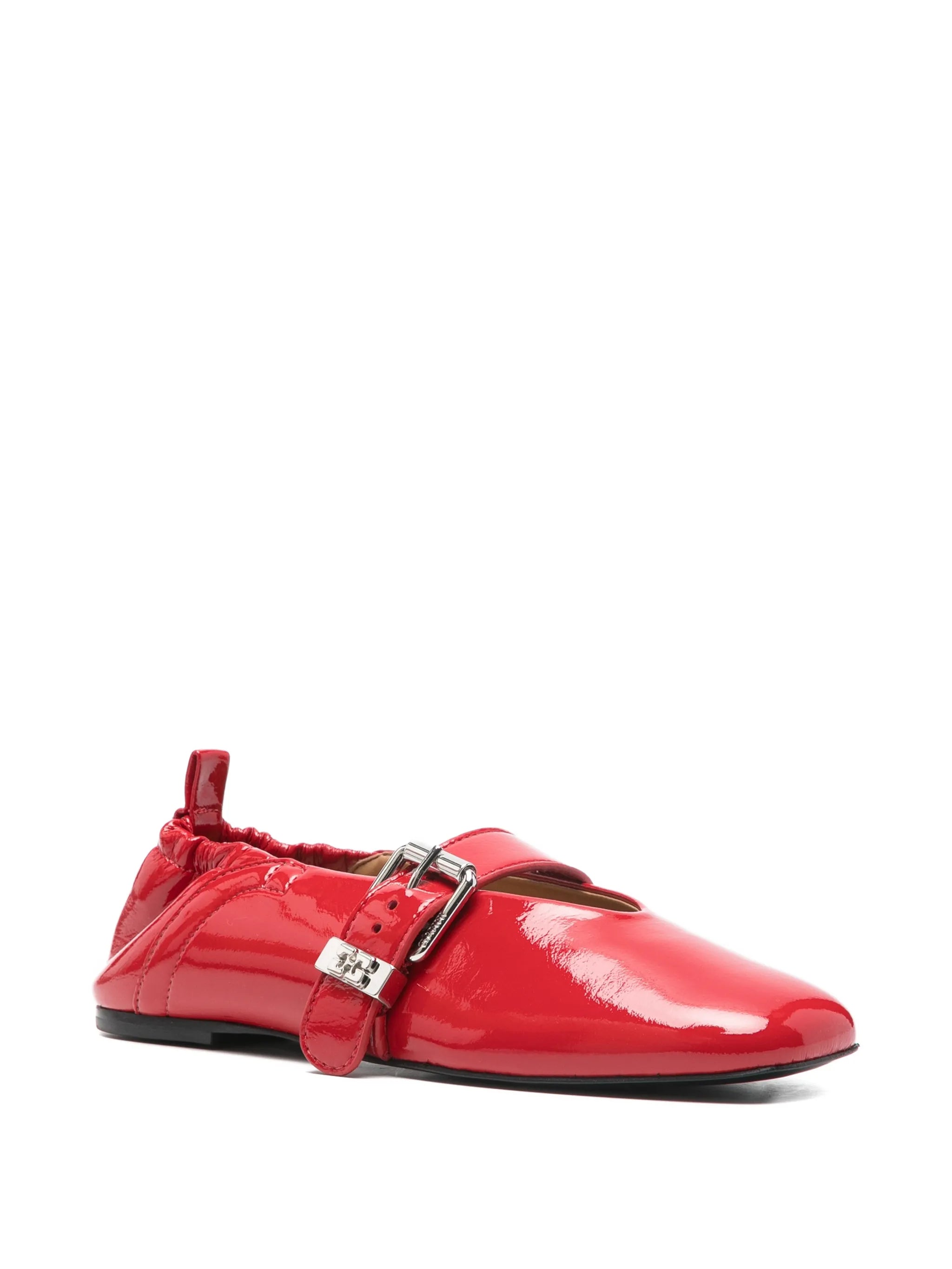buckled ballet flats