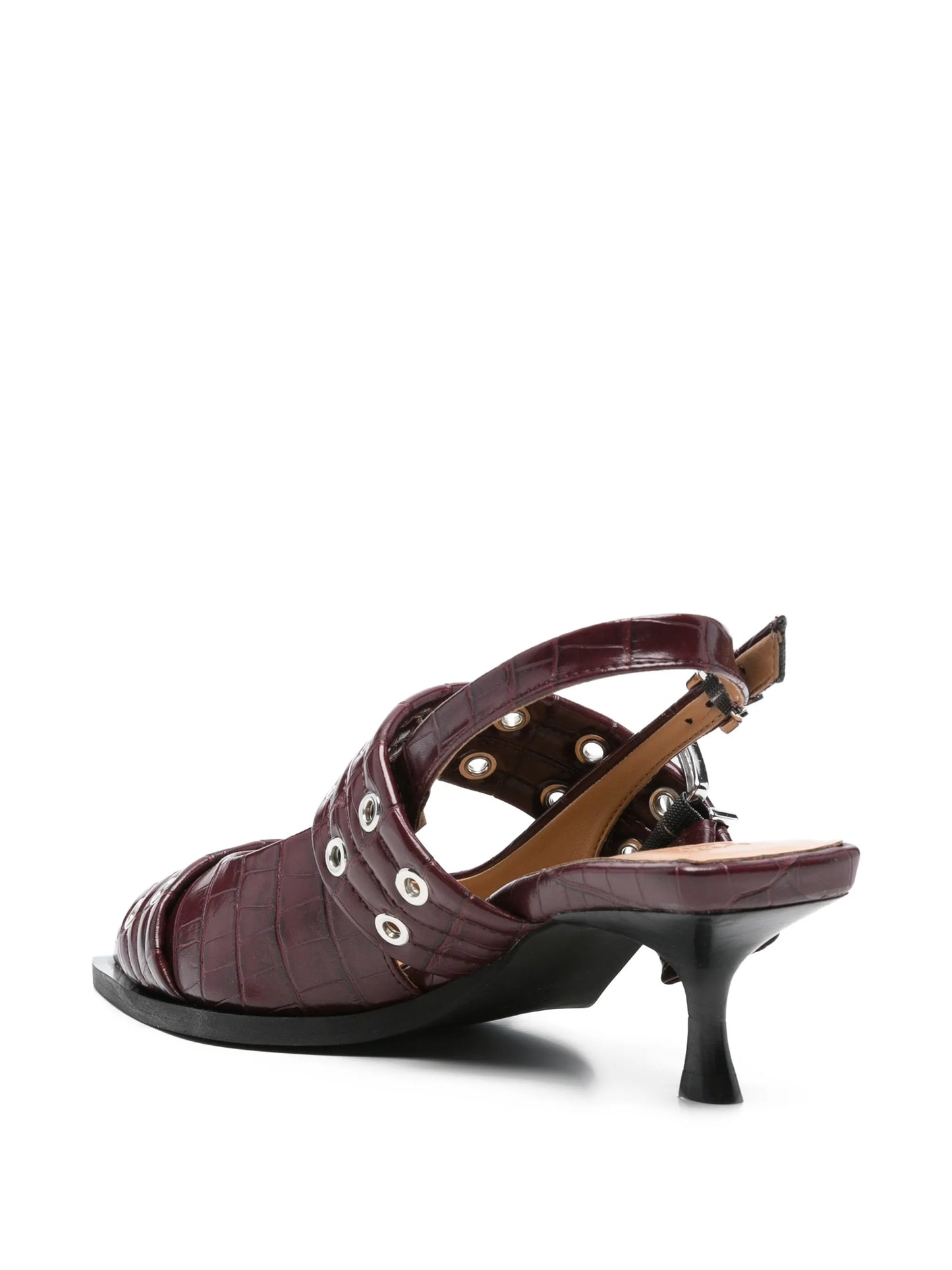 buckle-eyelet pumps