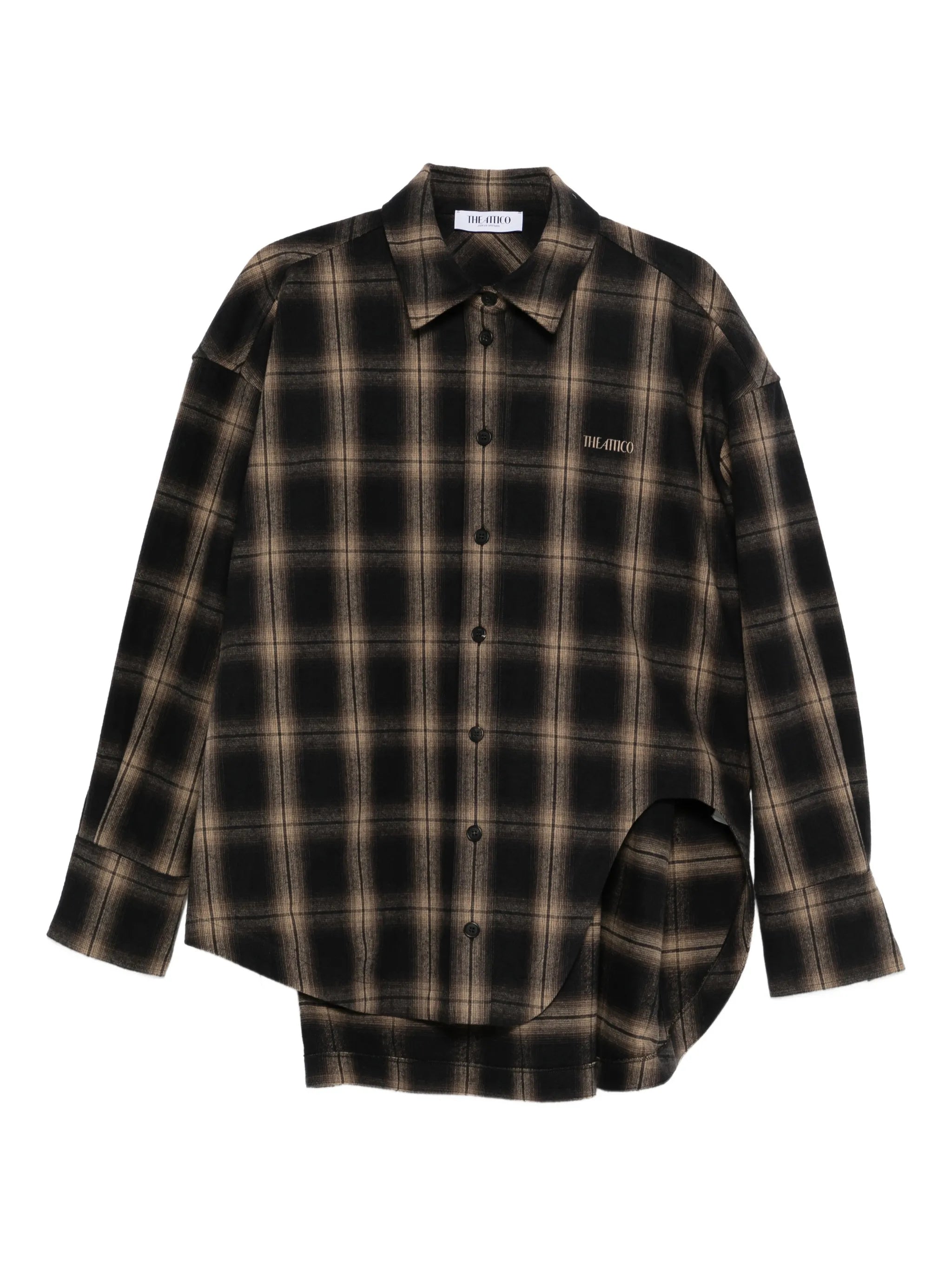 Diana checked long-sleeve shirt