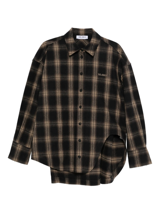 Diana checked long-sleeve shirt