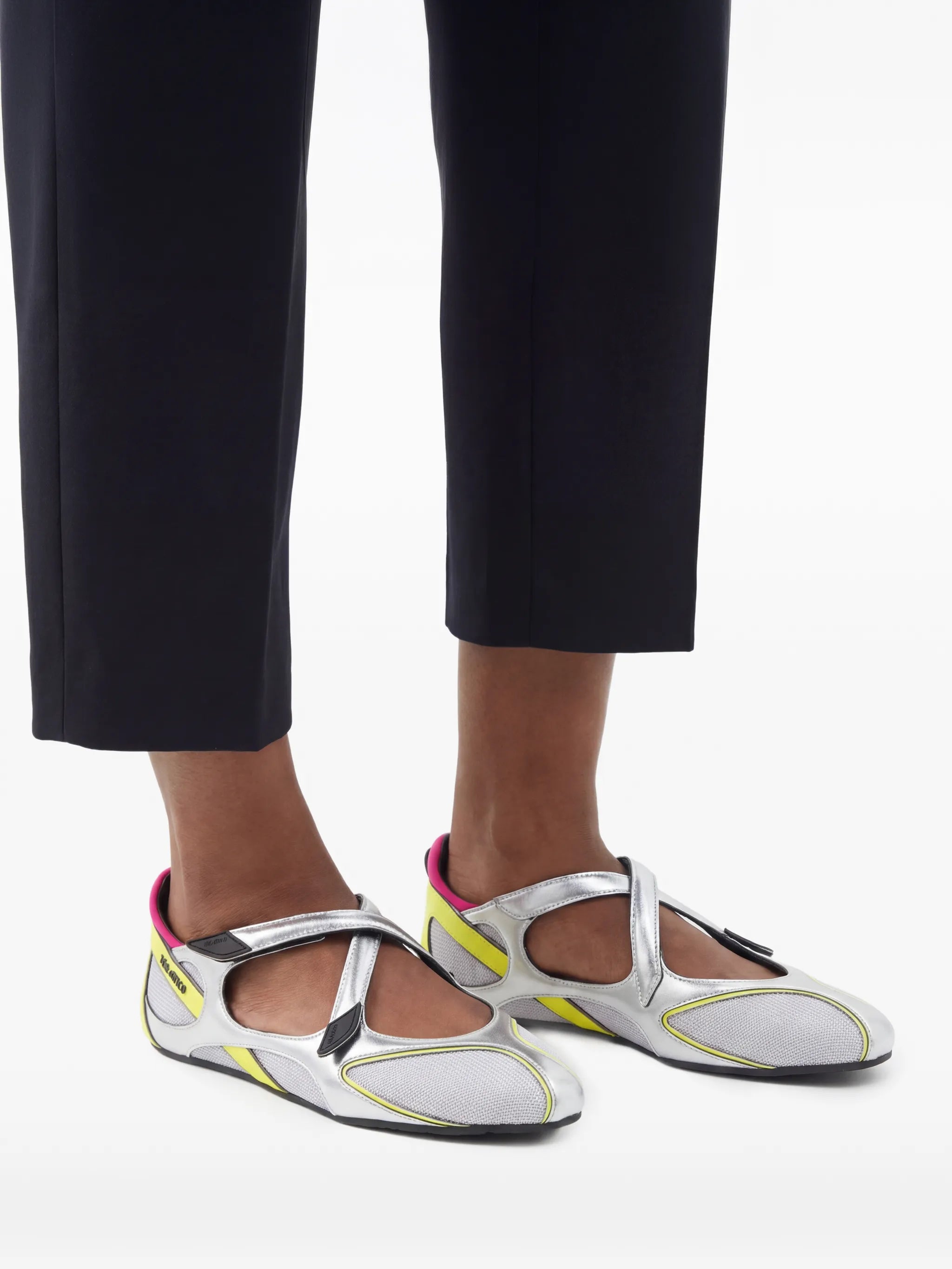 Floor 01 holographic ballet flats