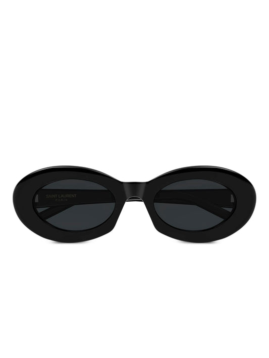 oval-frame sunglasses