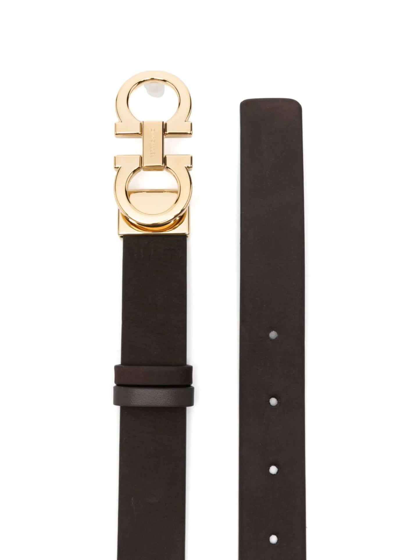 gancini suede belt