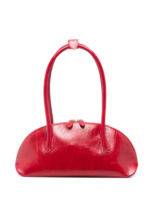 Dome zipped shoulder bag