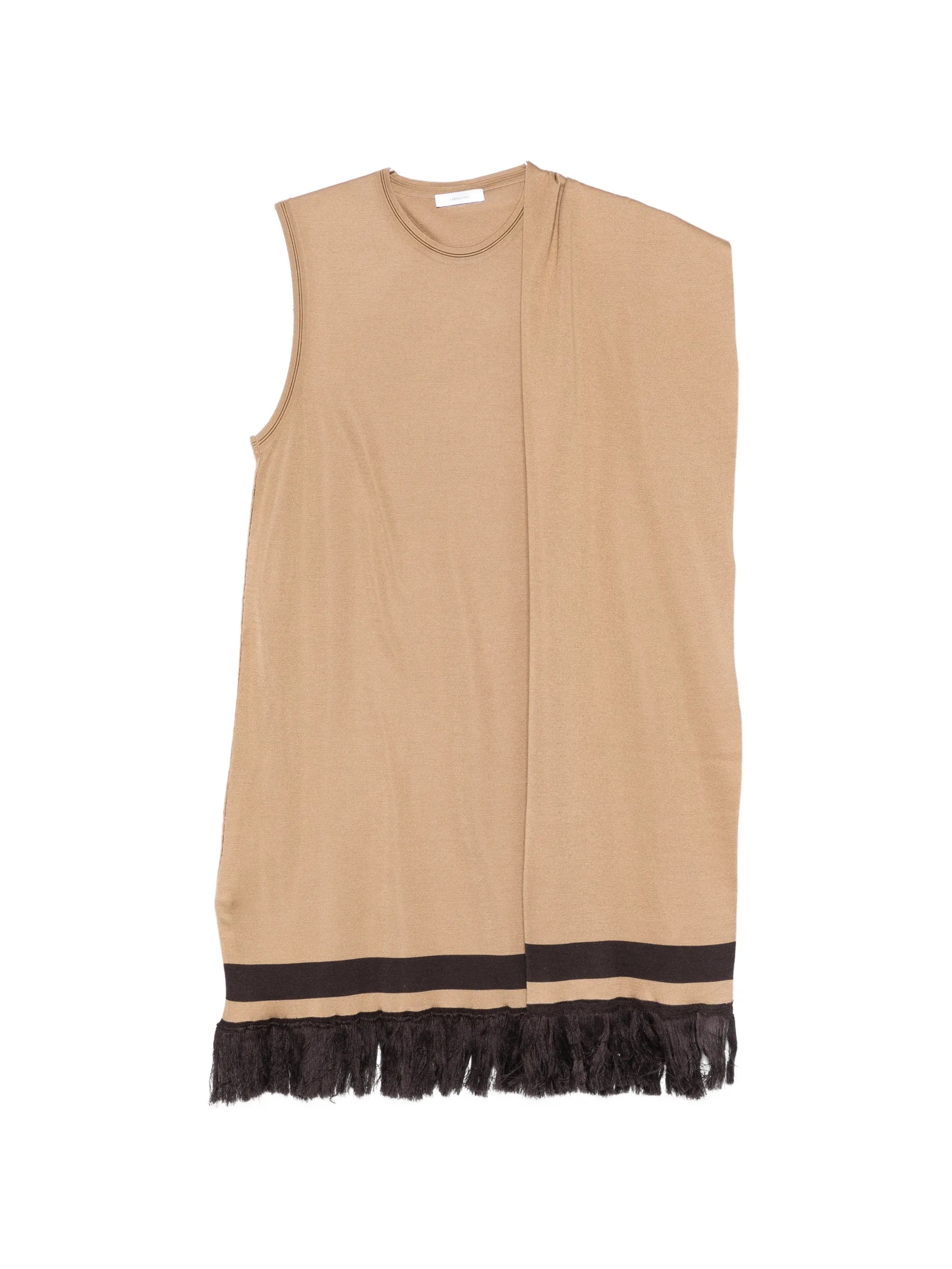 fringe-hem mini dress