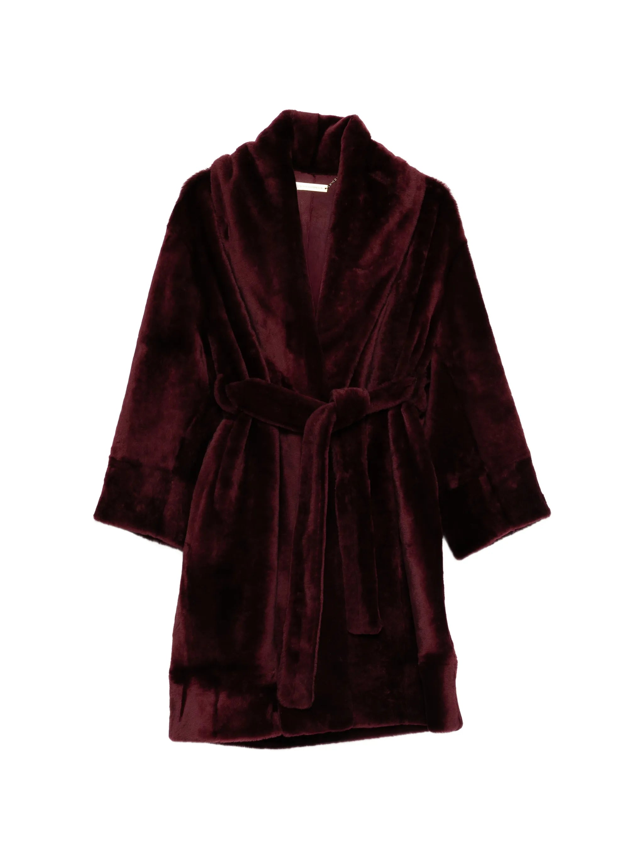 Juno belted fur coat