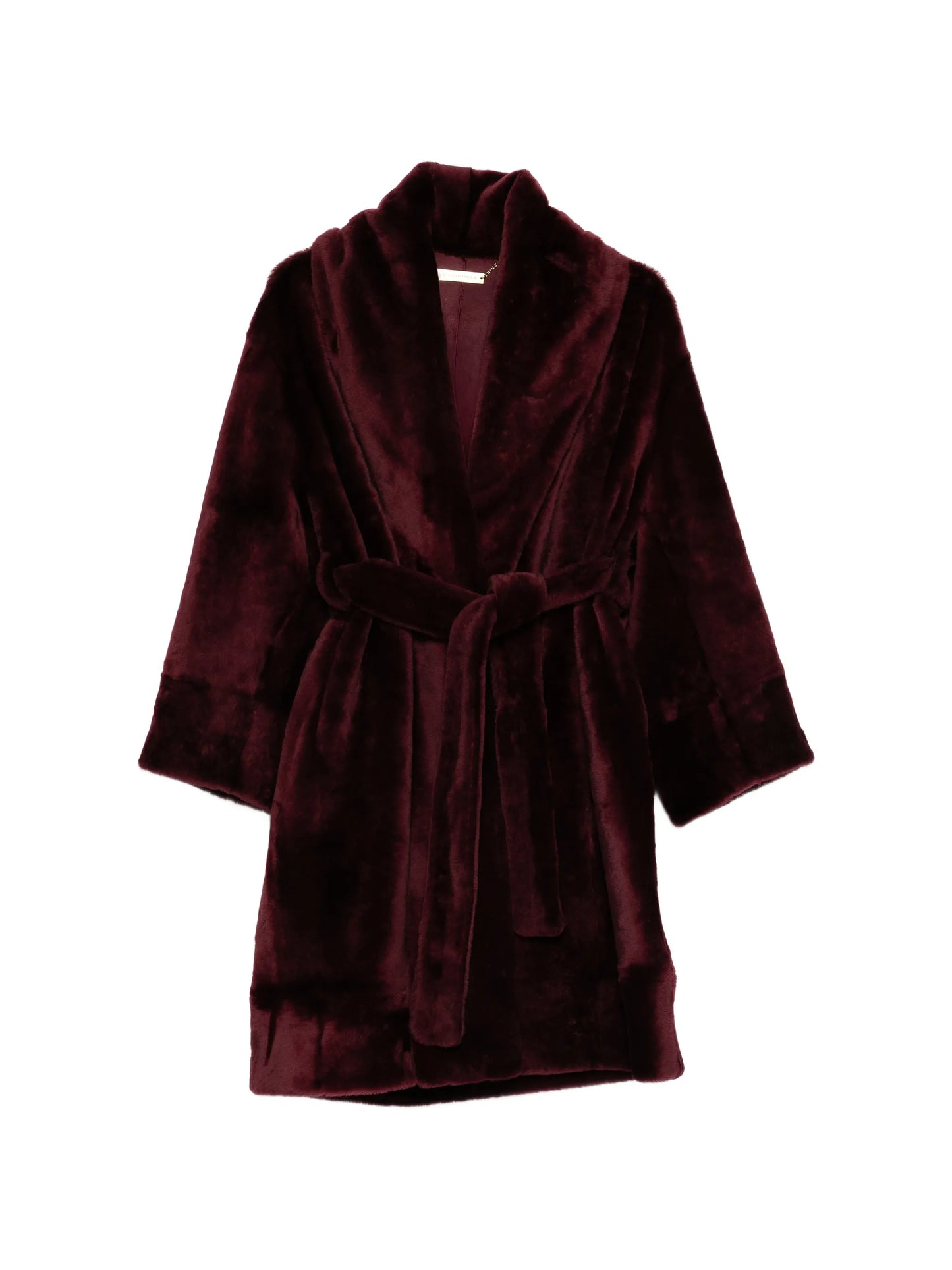 Juno belted fur coat