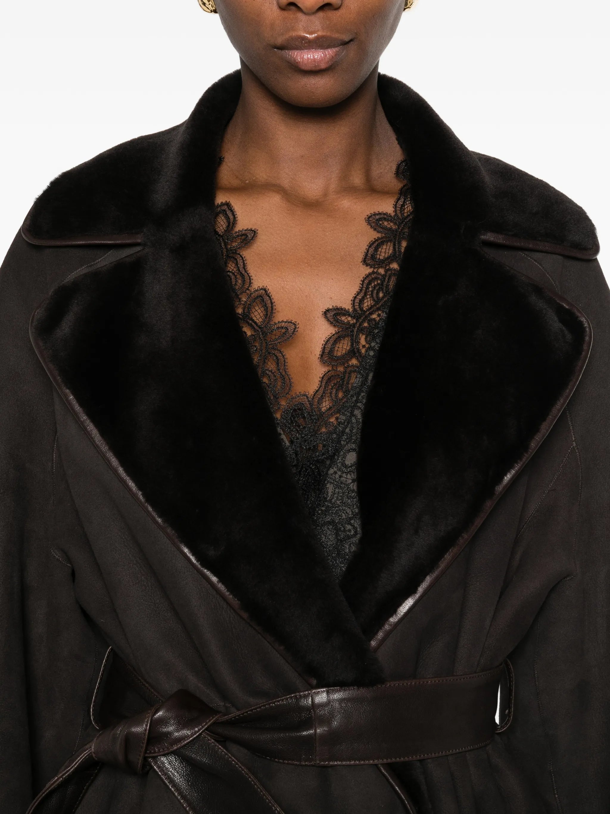 Lourdes double-breasted coat
