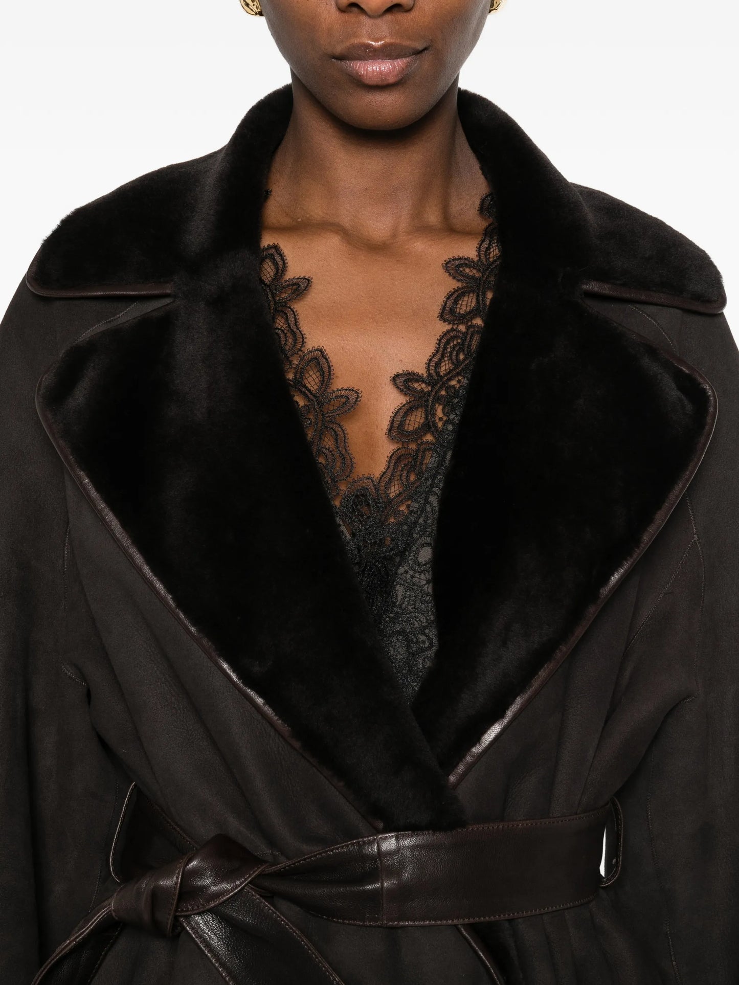 Lourdes double-breasted coat