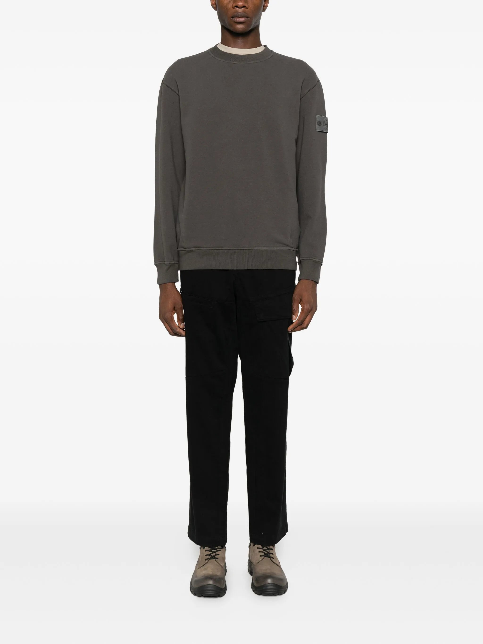ribbed-trim sweatshirt