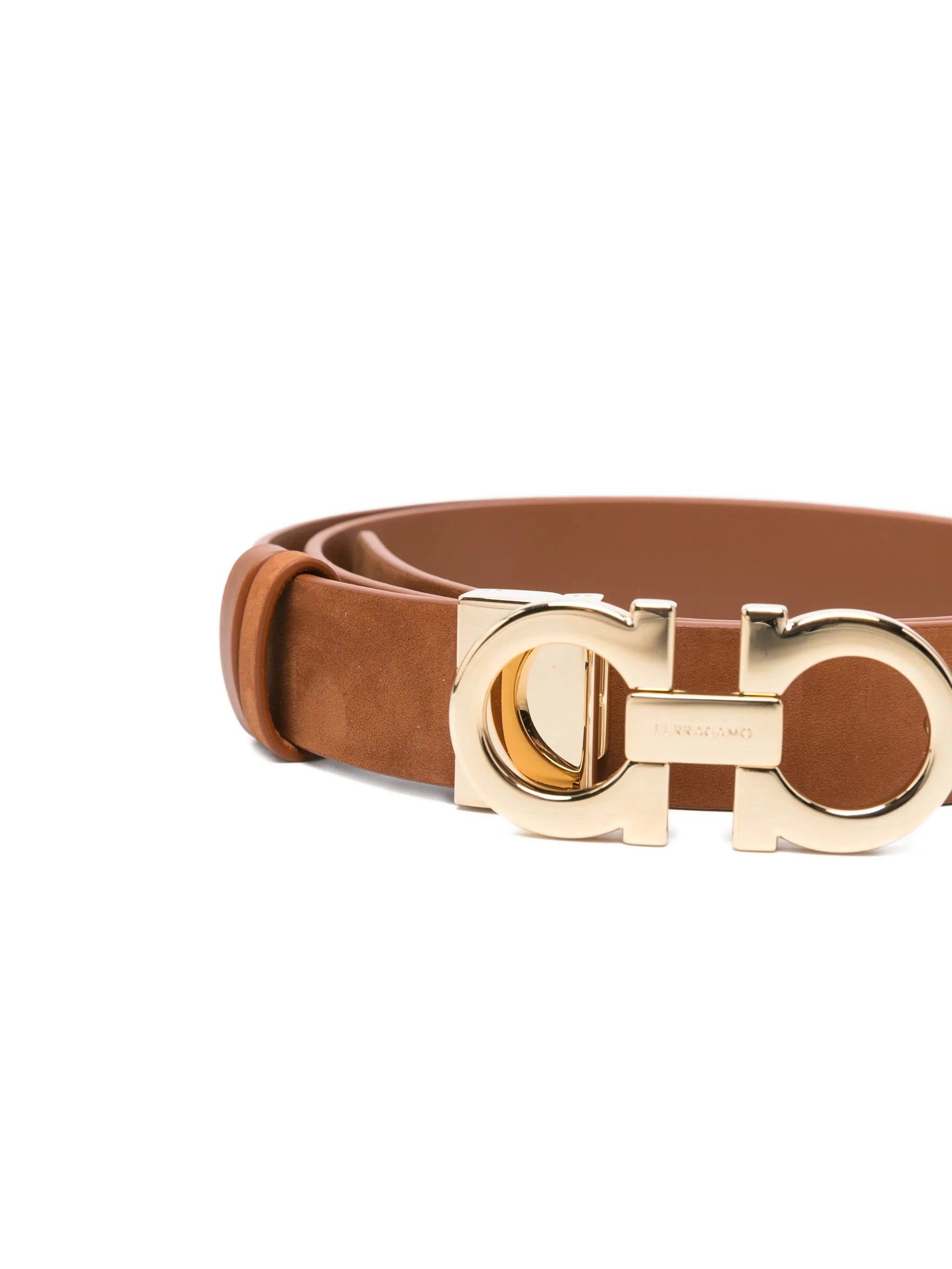 gancini suede belt