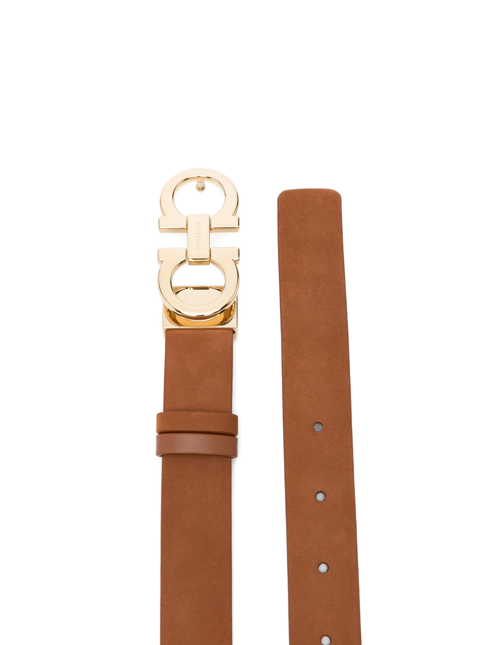 gancini suede belt