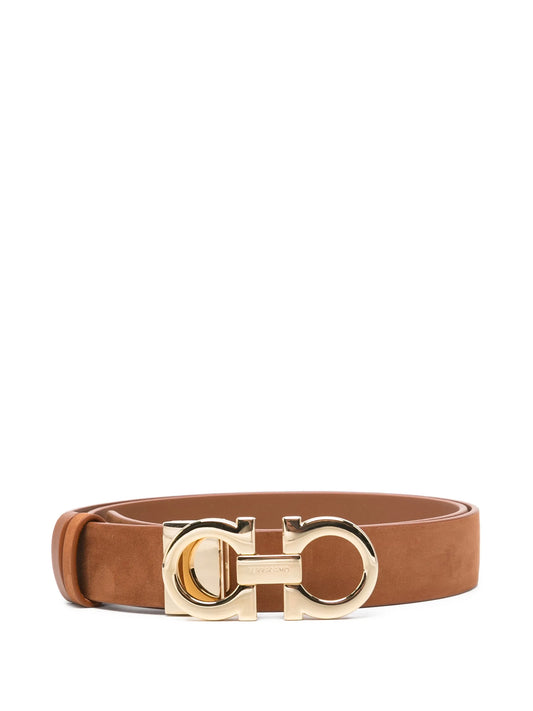 gancini suede belt