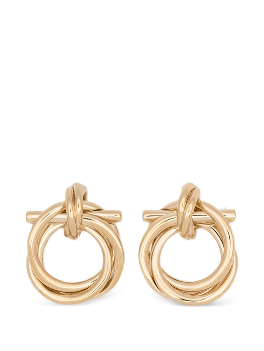 interlock circle earrings