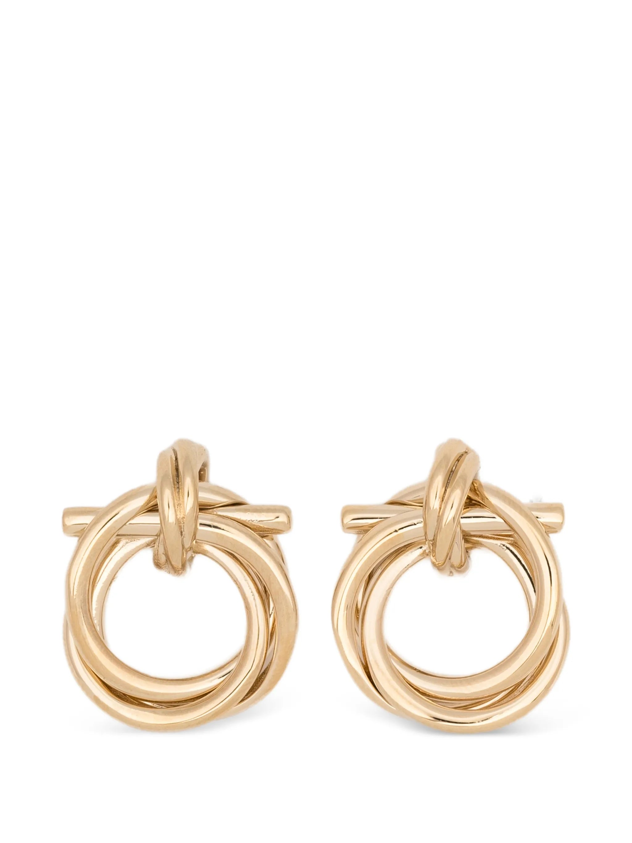 interlock circle earrings