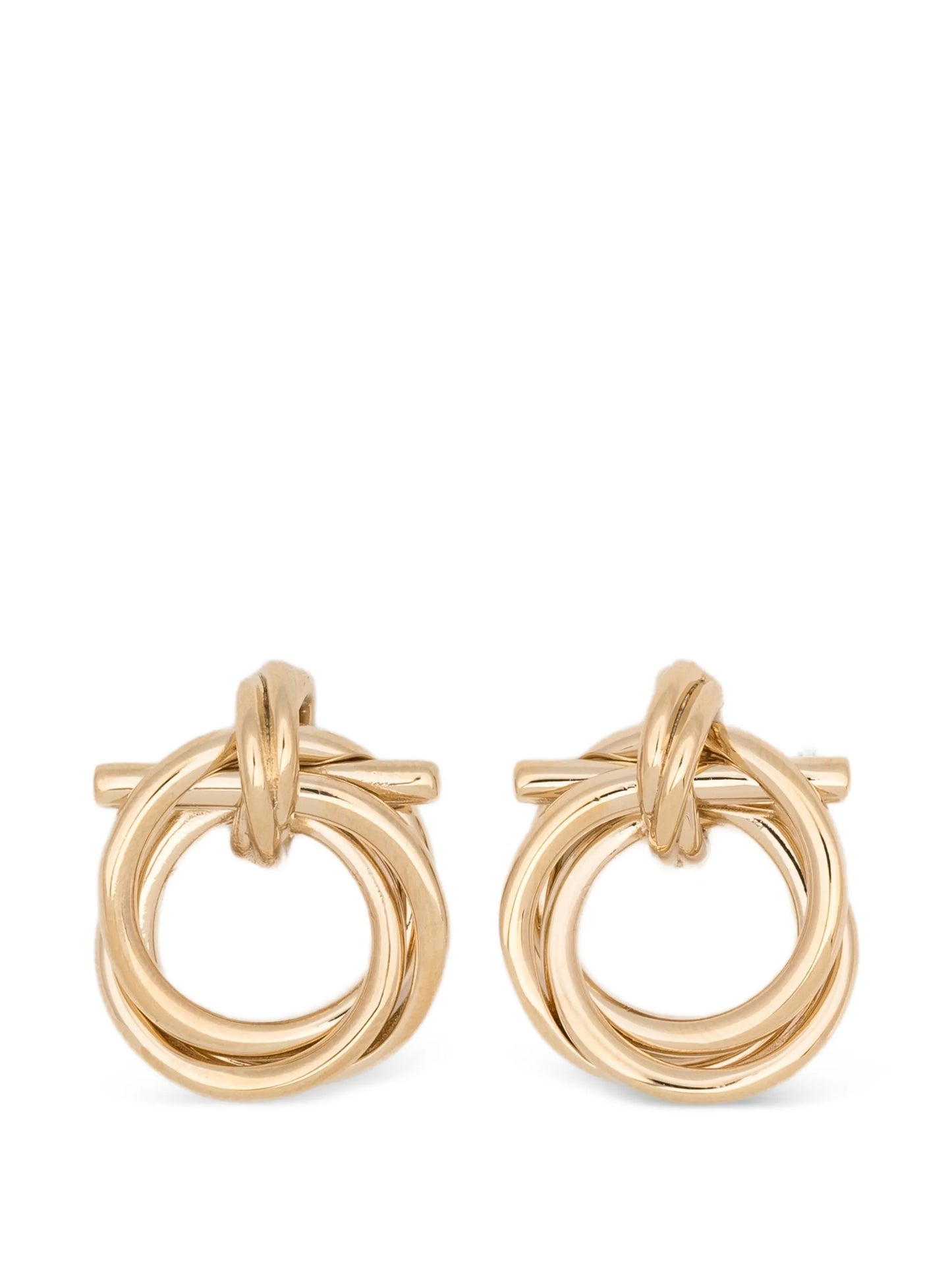 interlock circle earrings