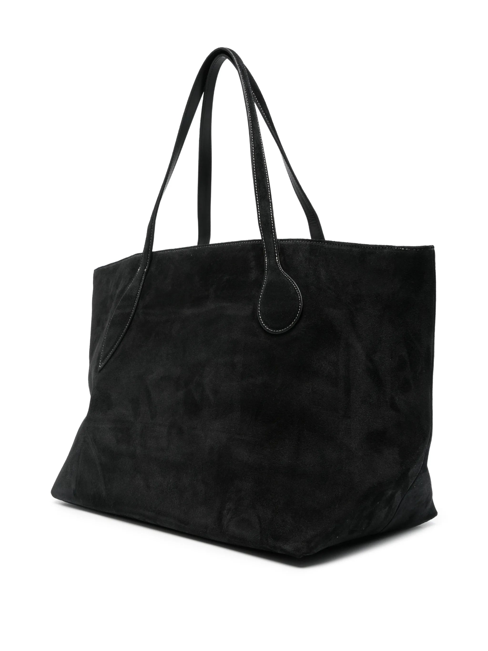 mega sprout tote black suede
