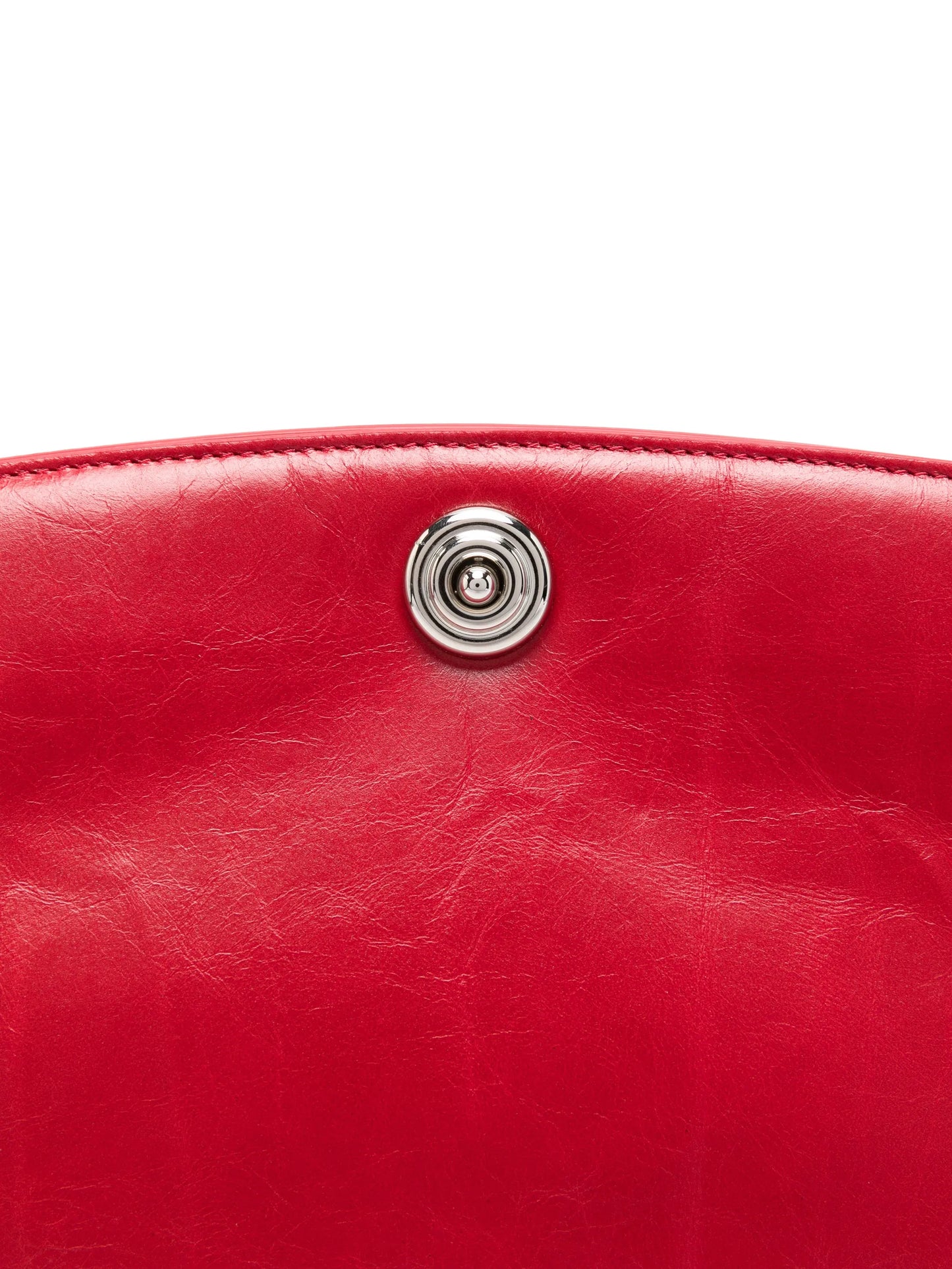 pushlock detachable-strap clutch bag