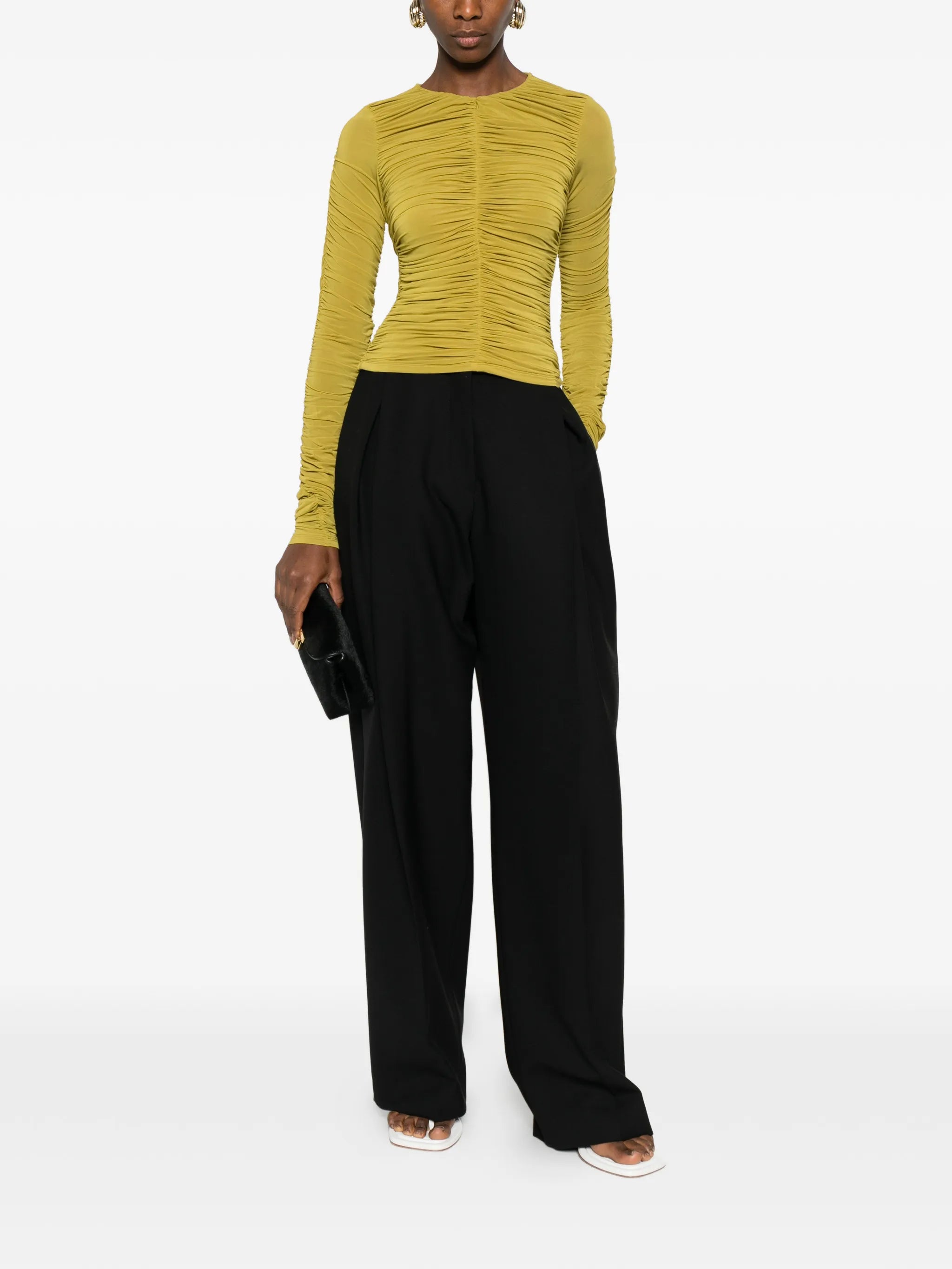 Nevin gathered blouse