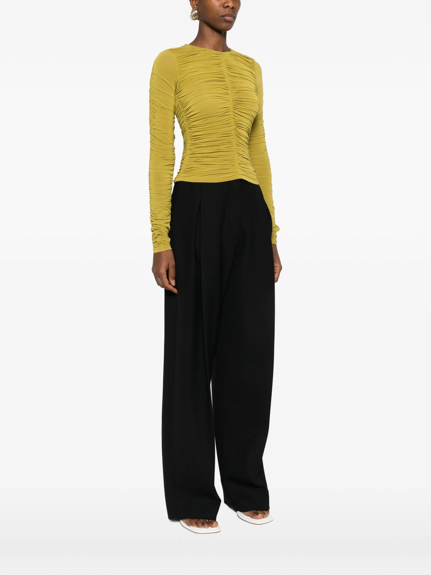 Nevin gathered blouse