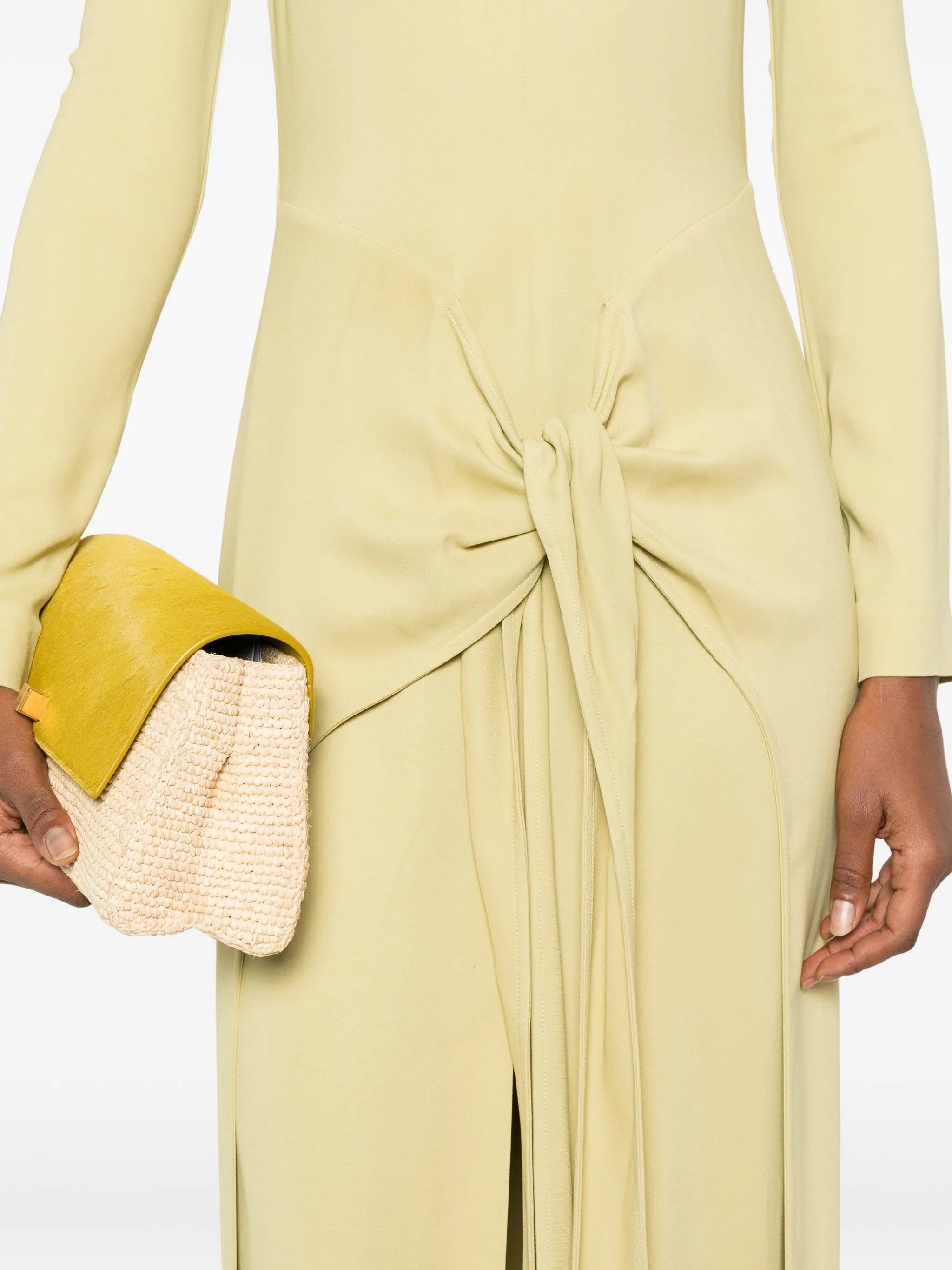 long-sleeve maxi dress