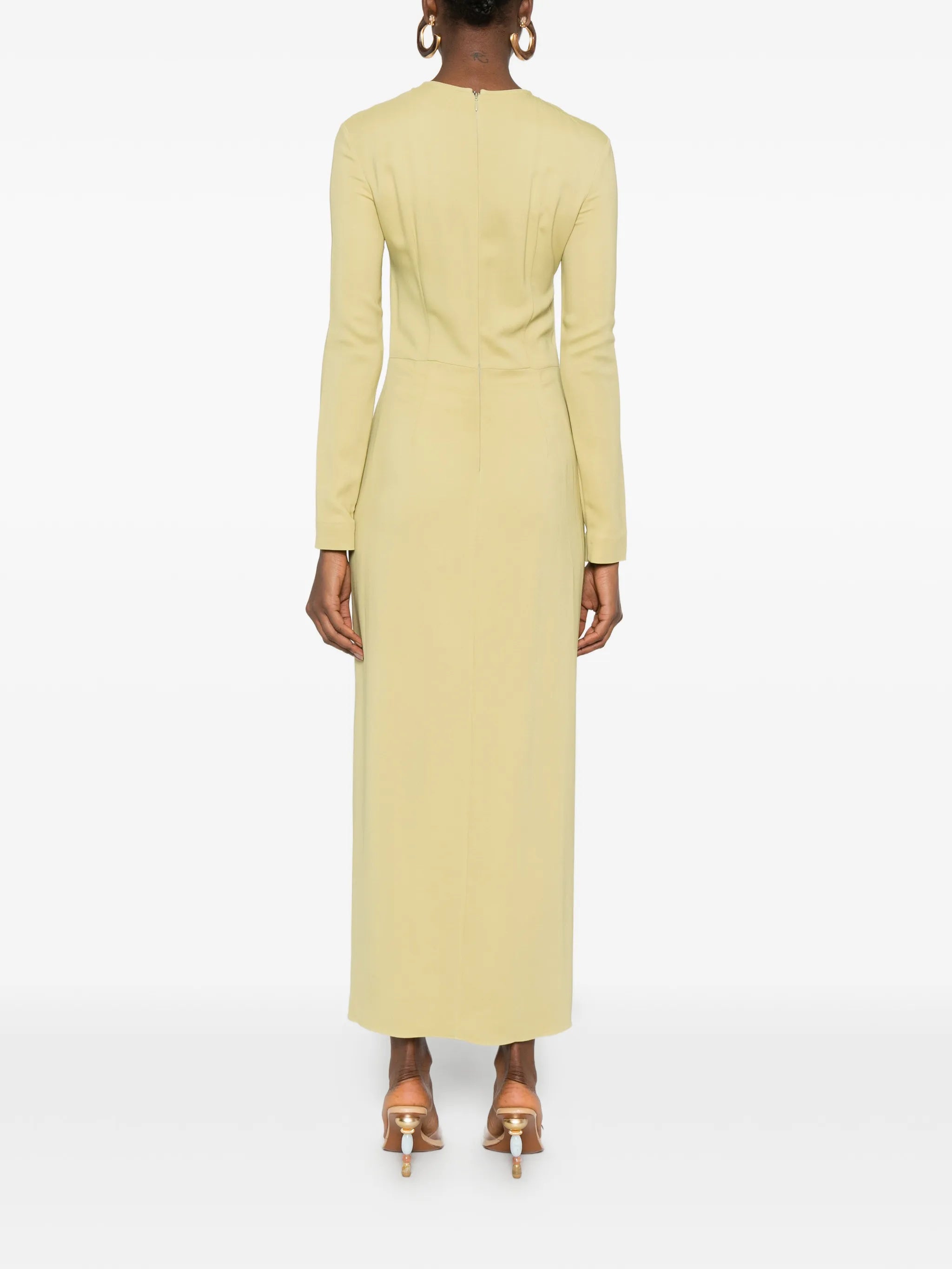 long-sleeve maxi dress