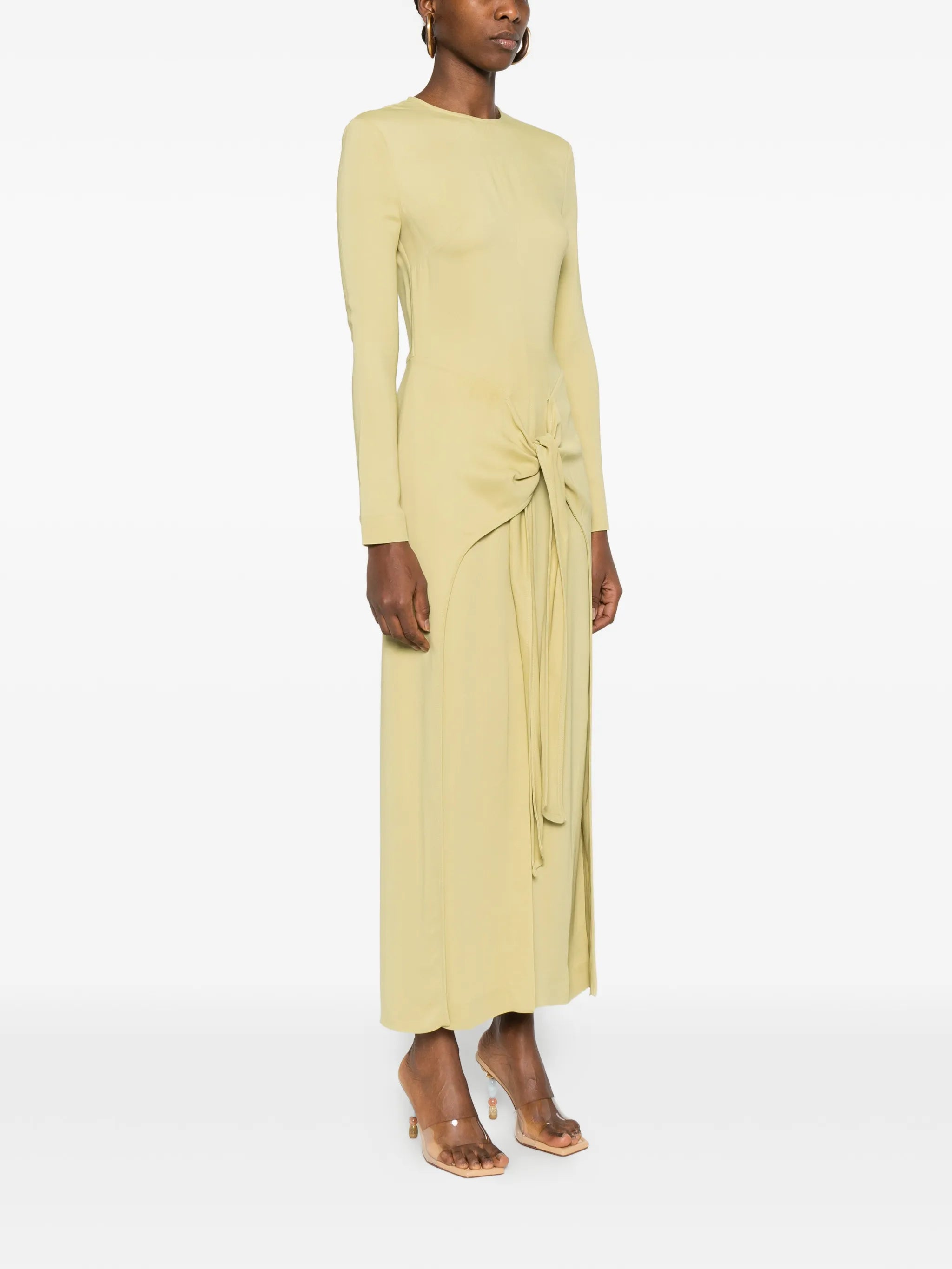 long-sleeve maxi dress