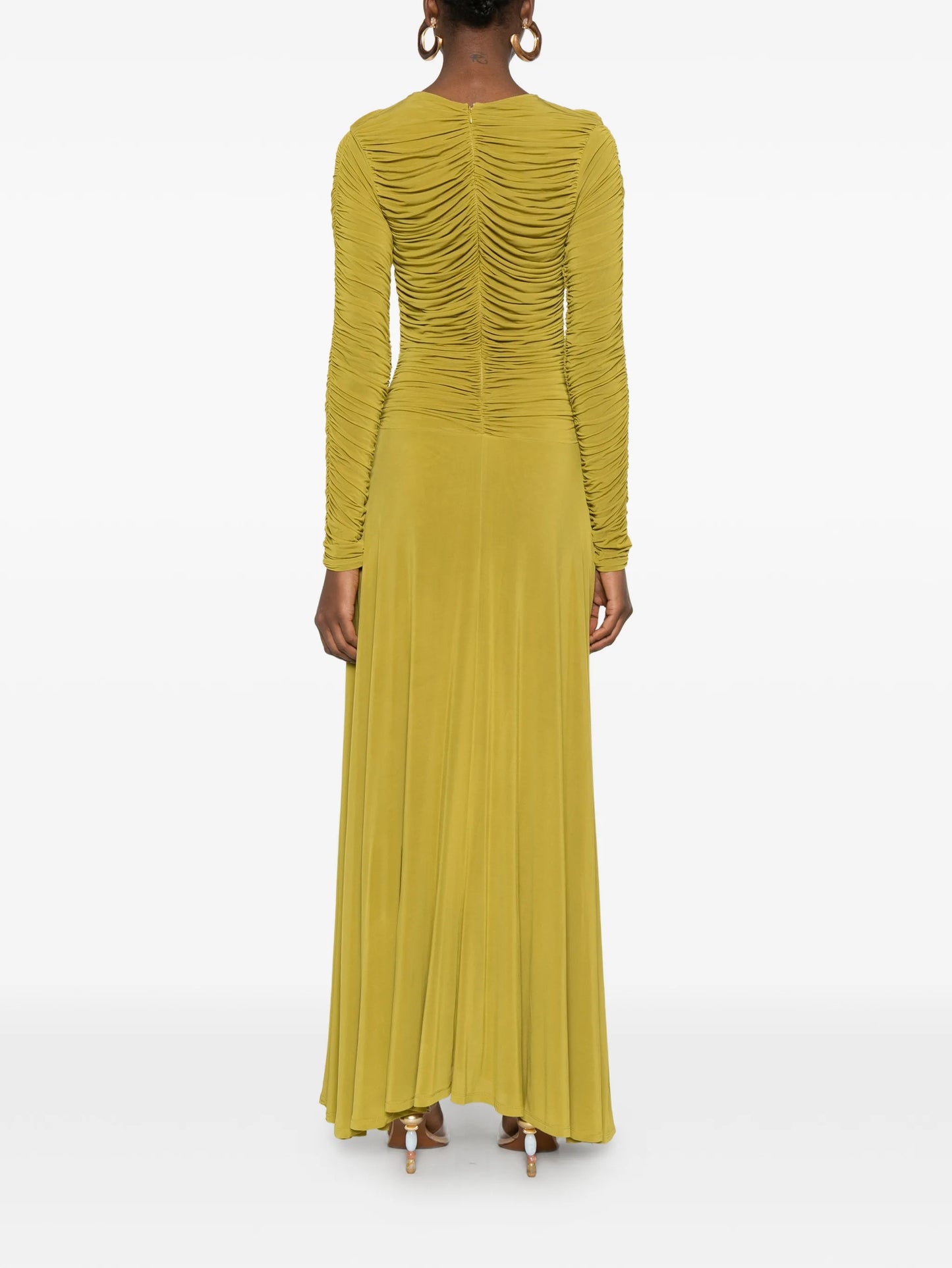 gathered detail dress