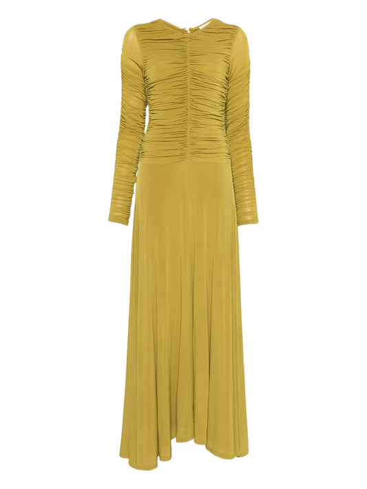 gathered detail dress