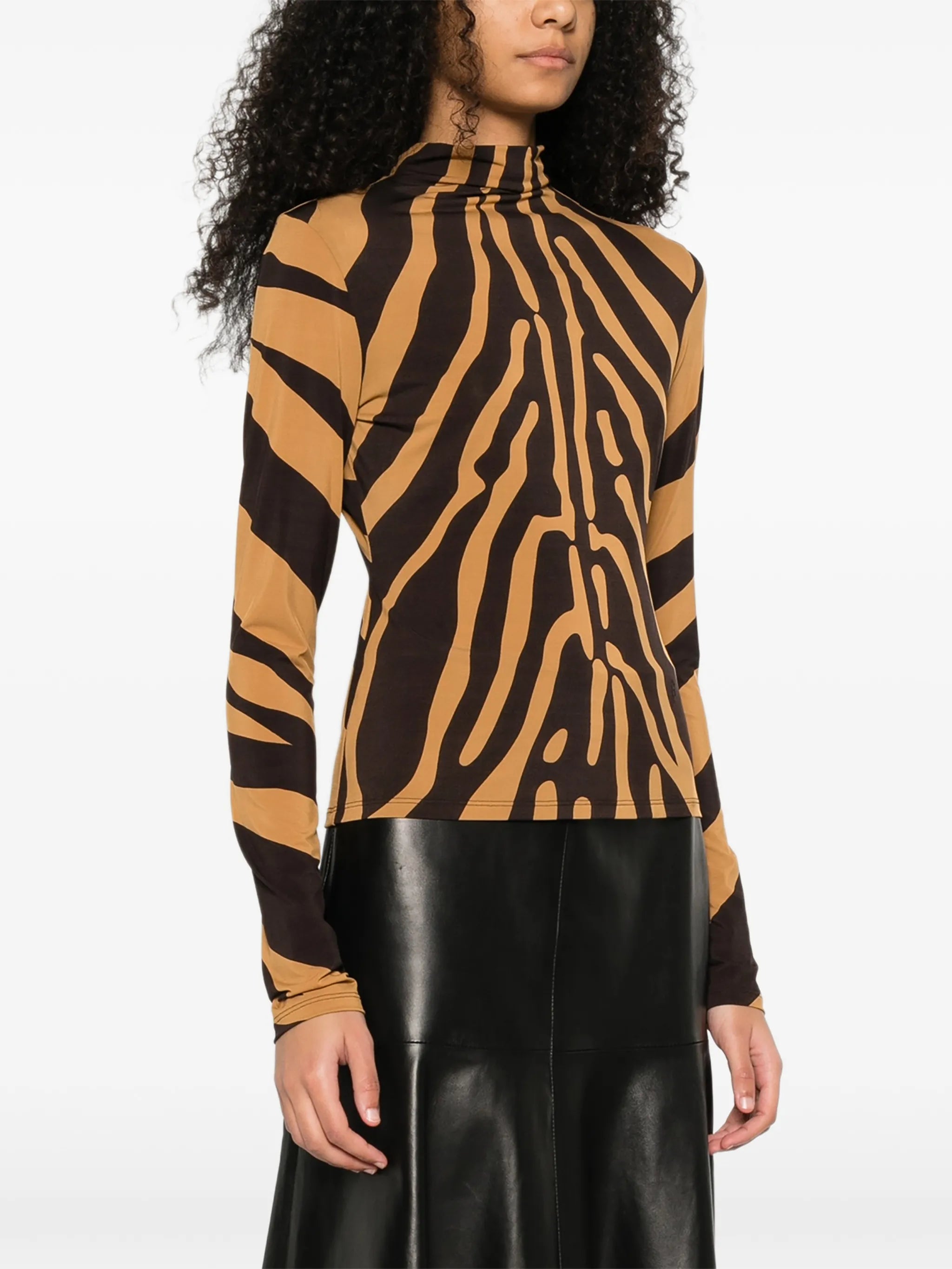 zebra print top