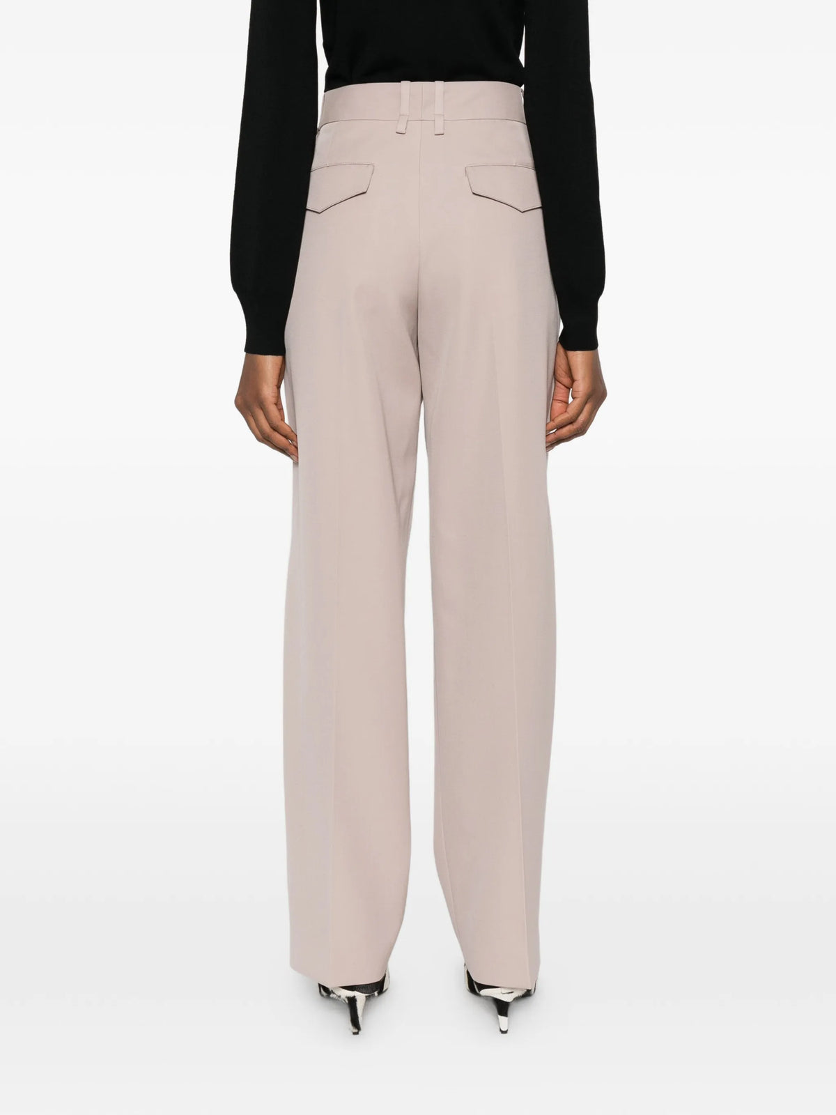 wool gabardine trousers