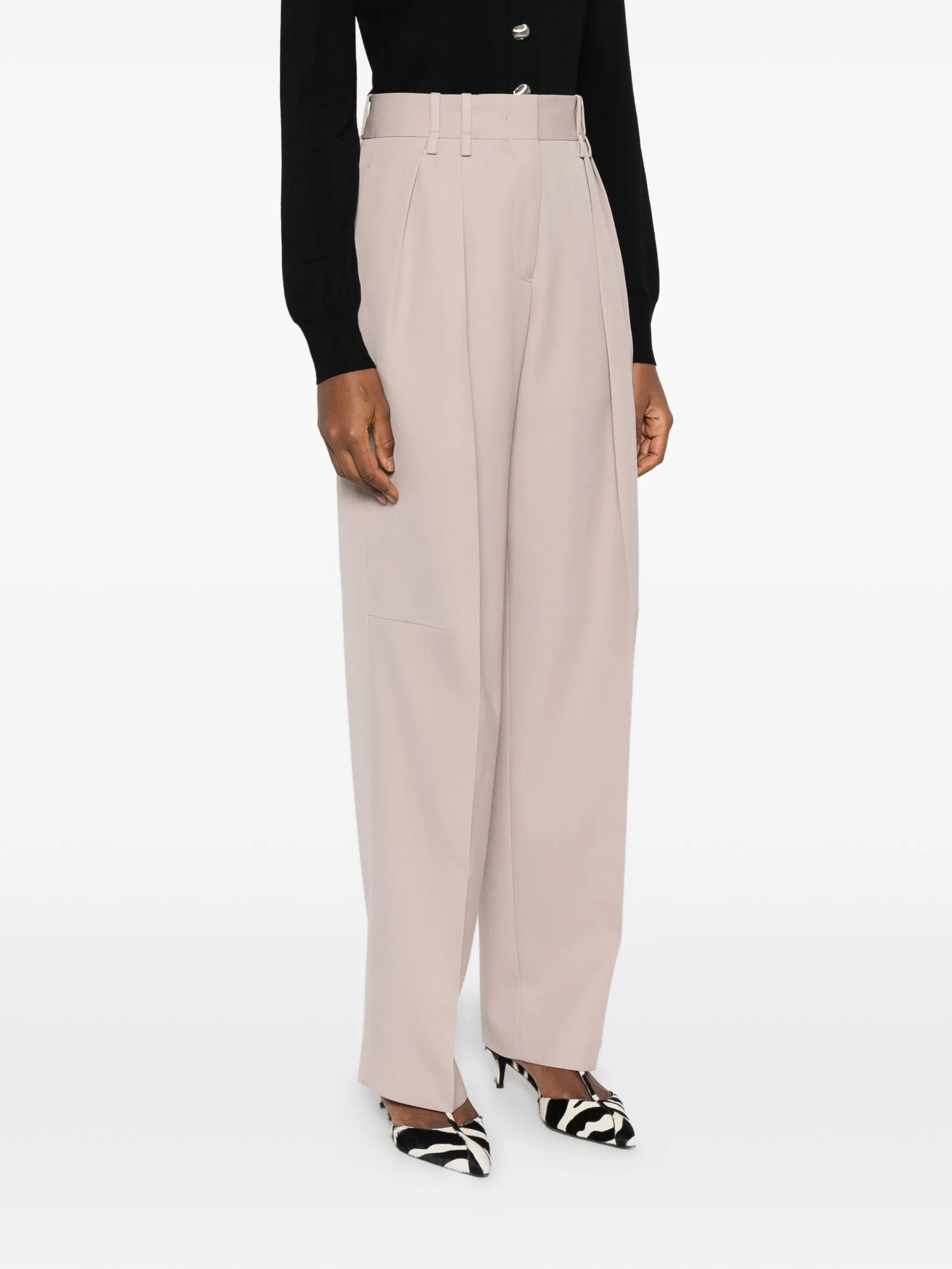 wool gabardine trousers