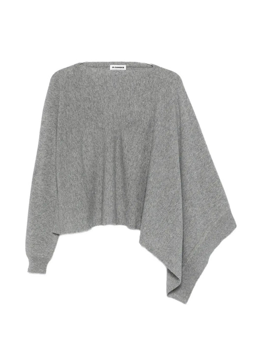 asymmetric-sleeve sweater