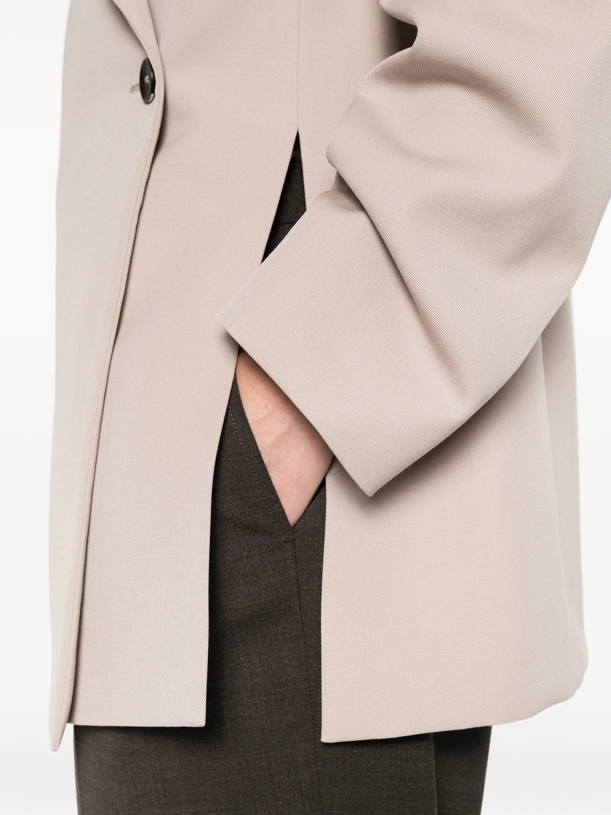 wool gabardine tailored jacket