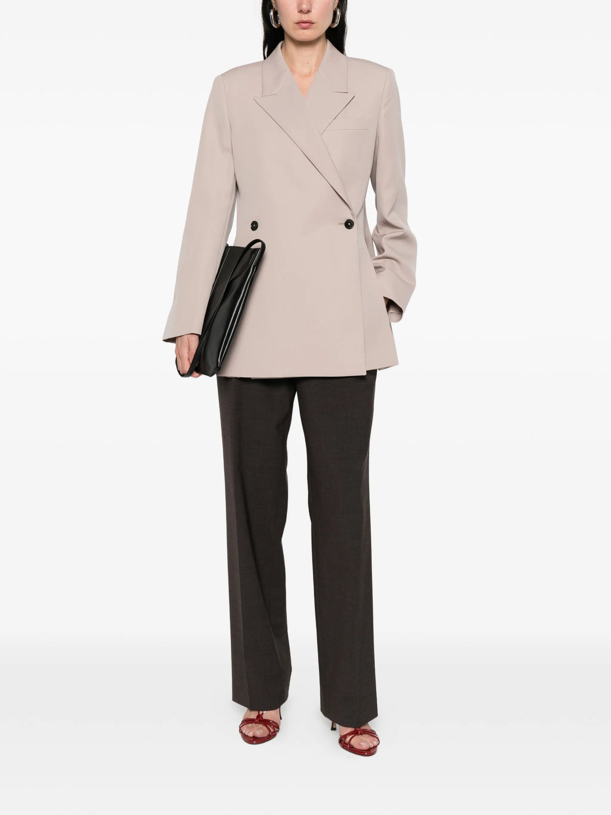 wool gabardine tailored jacket